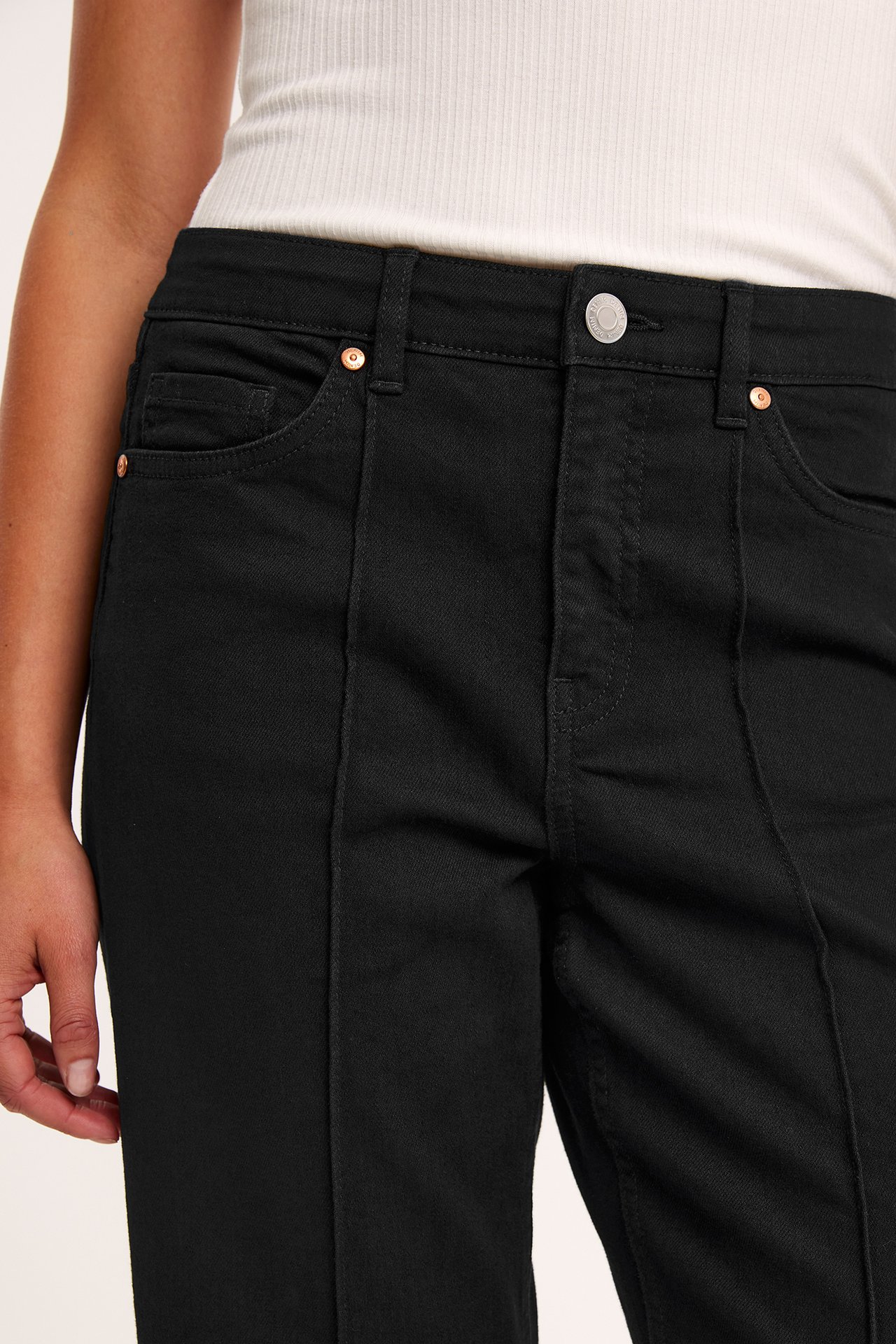 Barrel jeans mid waist - Svart - 3