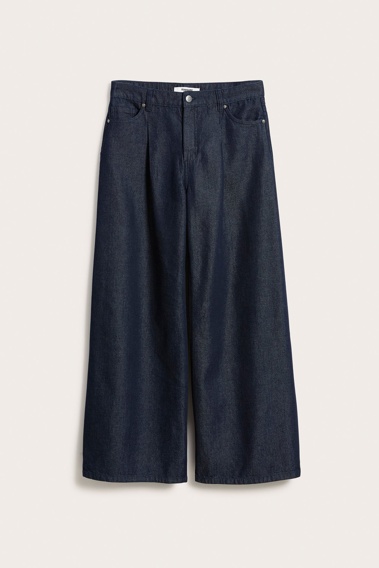 Dżinsy wide high waist - Ciemny dżins - 7
