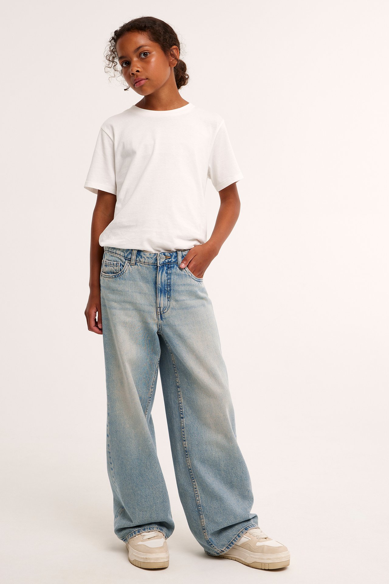 Baggy jeans loose fit - Vaalea denimi - 1