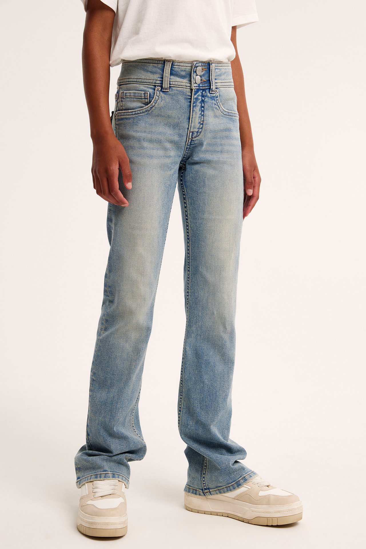 Dżinsy bootcut low waist - Jasny dżins - 2