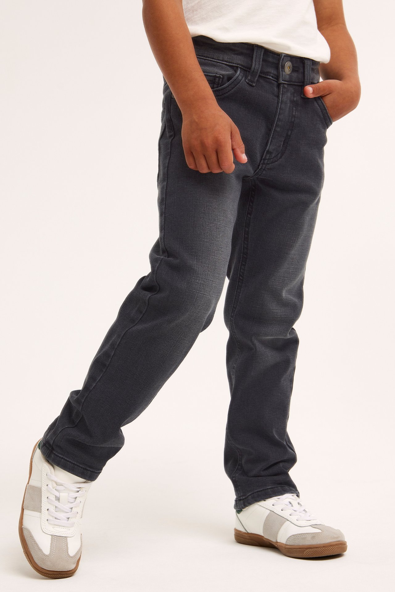 Straight jeans tough wear - Srebrno-szary - 2