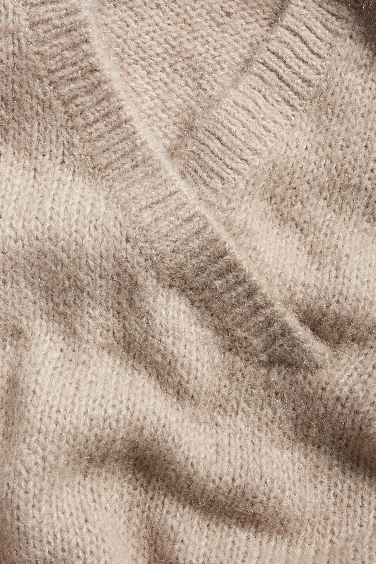 Strikkegenser - Beige - 5