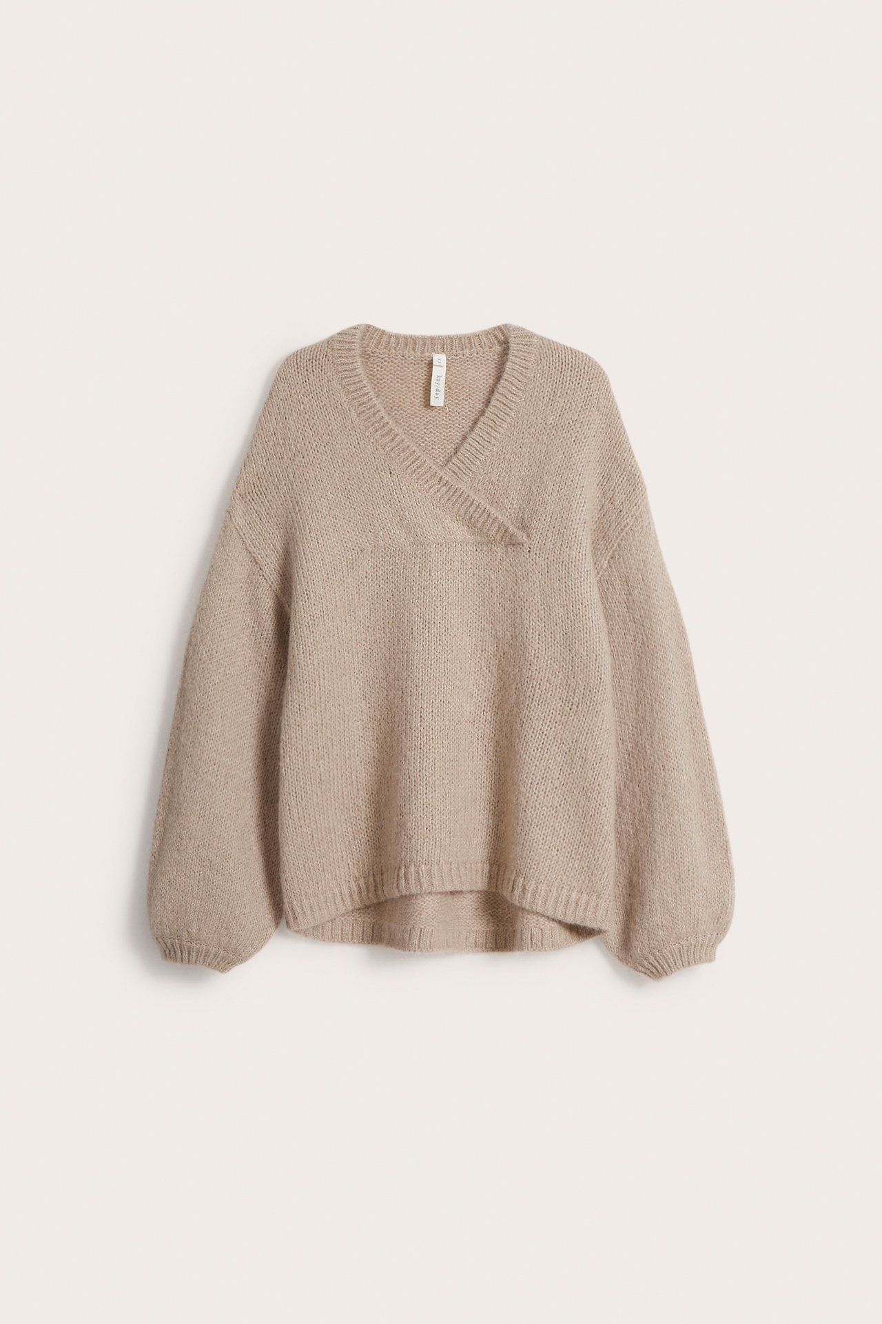 Strikkegenser - Beige - 6