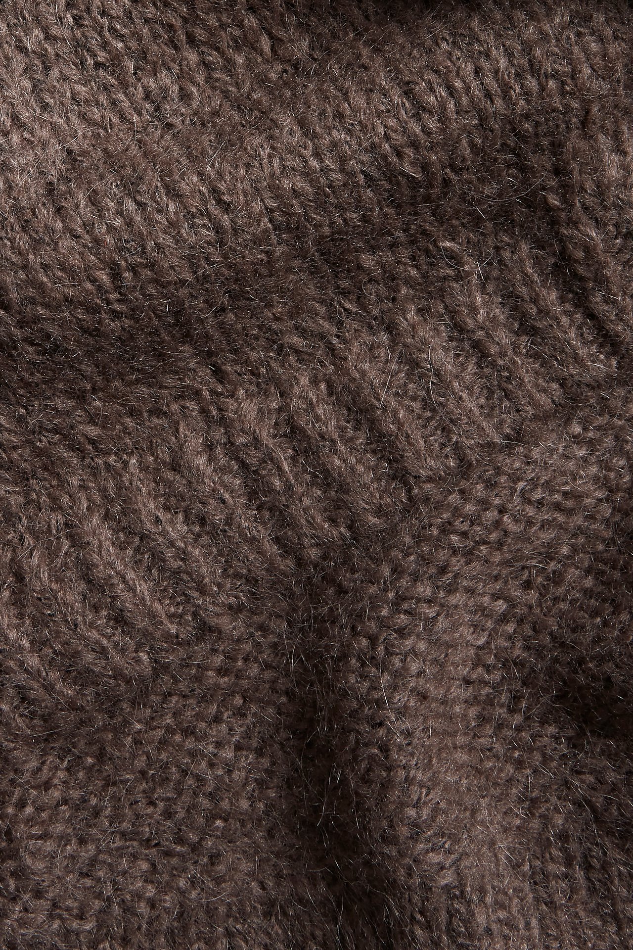 Stickad tröja - Mörkbeige - 4