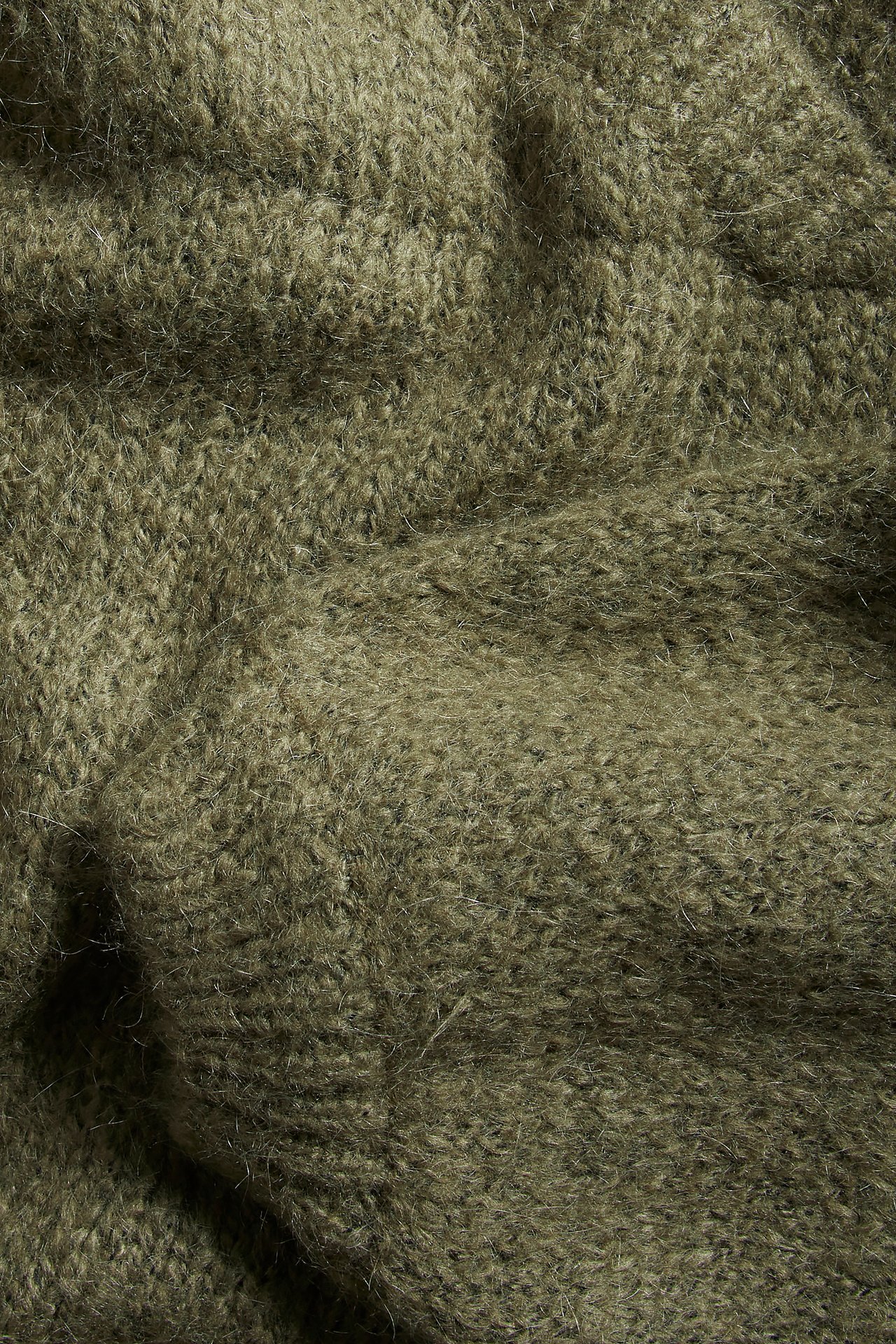 Dzianinowy sweter - Zielony - 6
