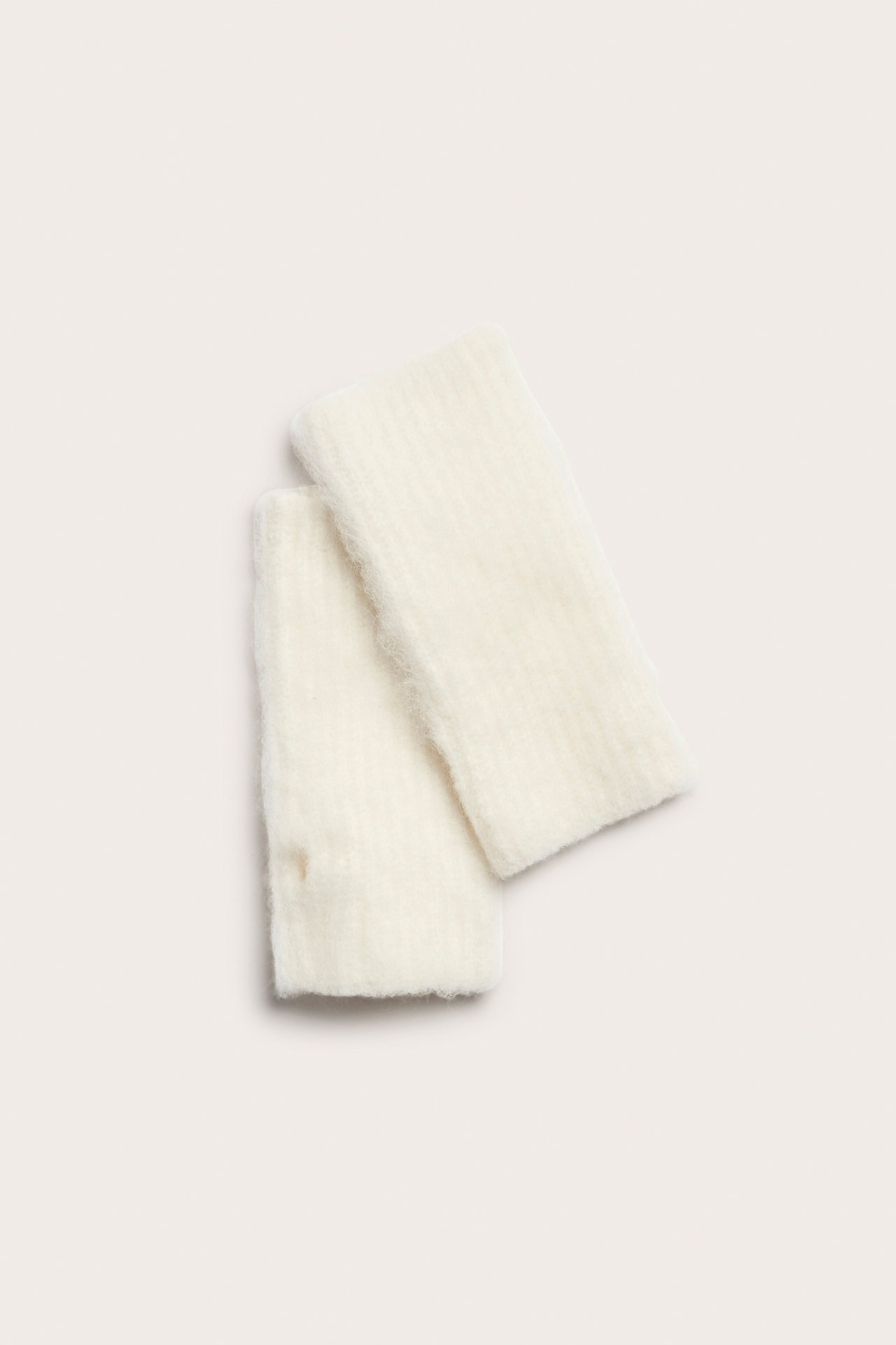Mitenki z mieszanki wełny - Offwhite - 1