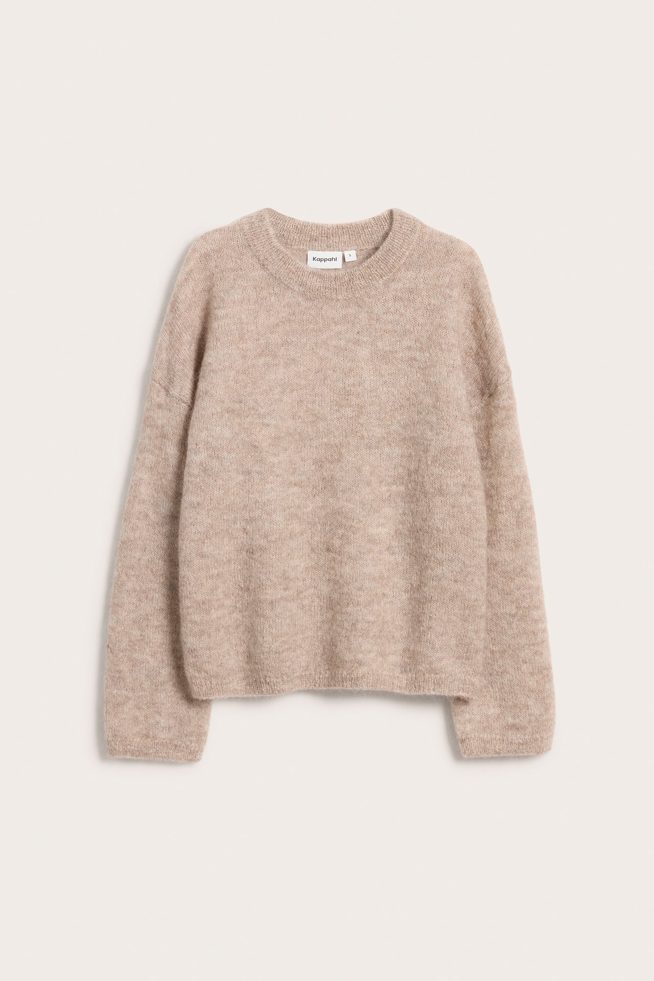Villasekoitetta oleva neulepusero - Meleerattu beige - 7