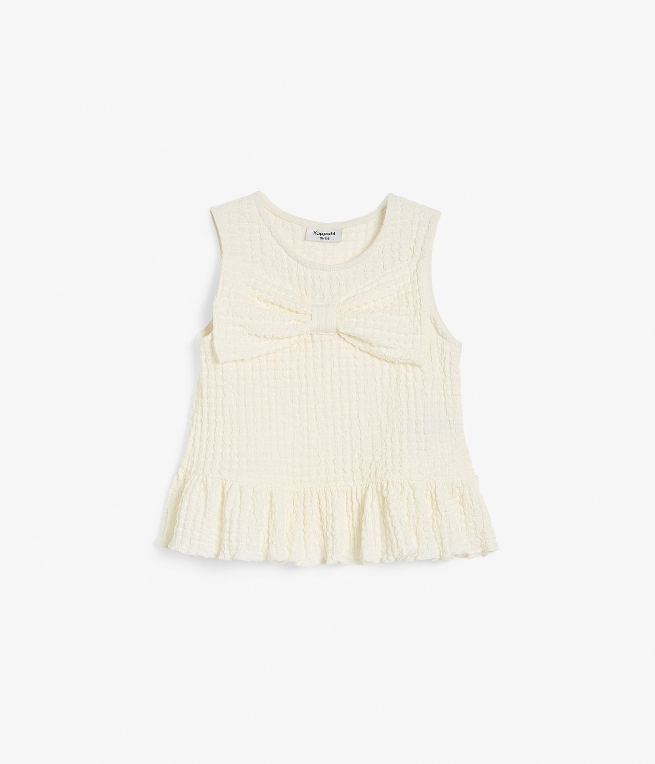 Linne med rosett - Offwhite - 6