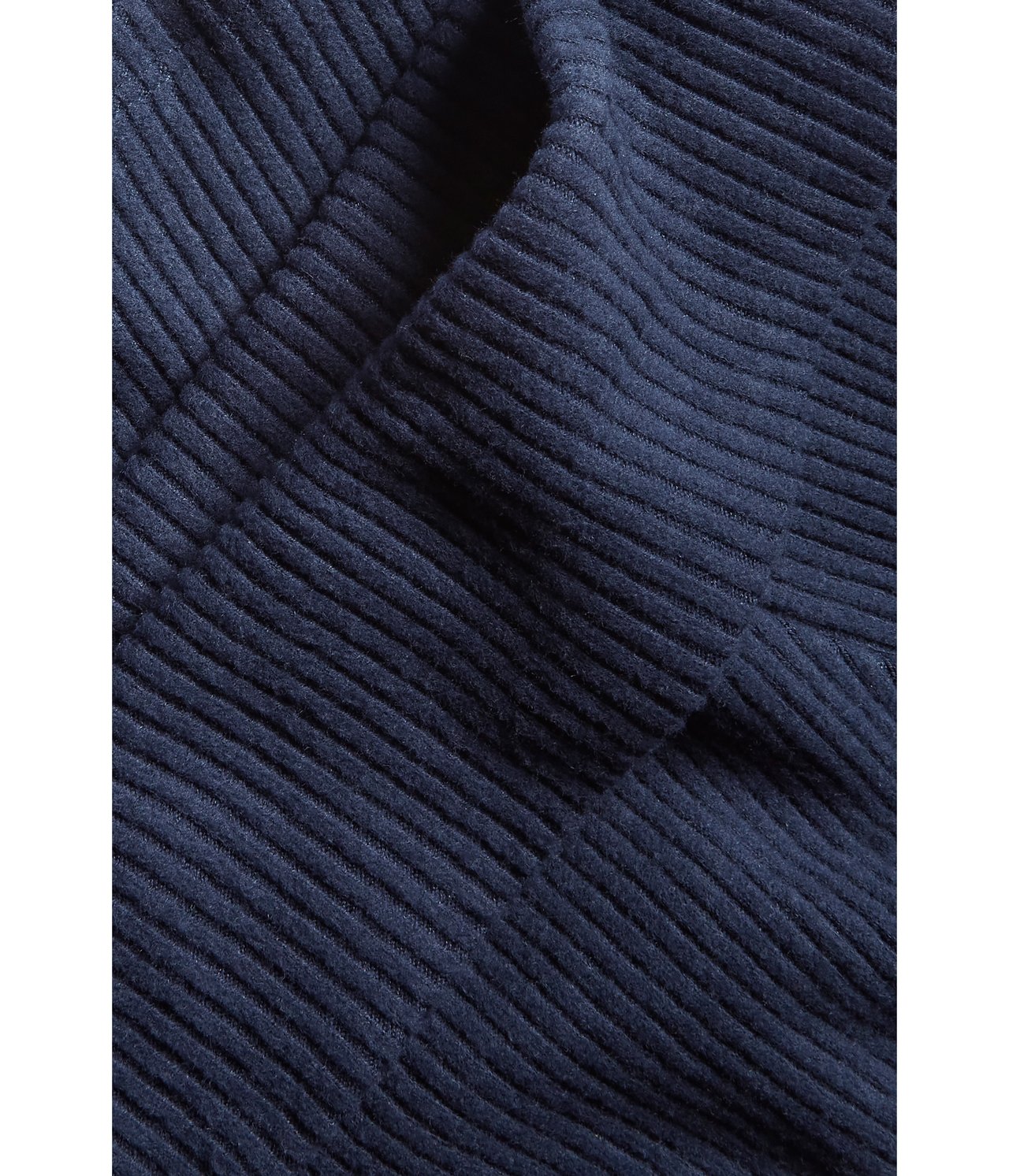 Ribattu off-shoulder-paita - Sininen - 4