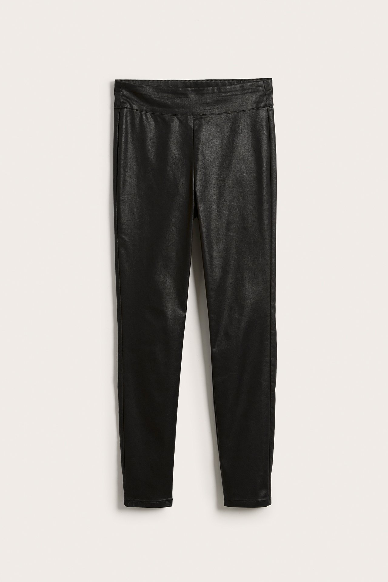 Leggings i skinnimitation - Svart - 6