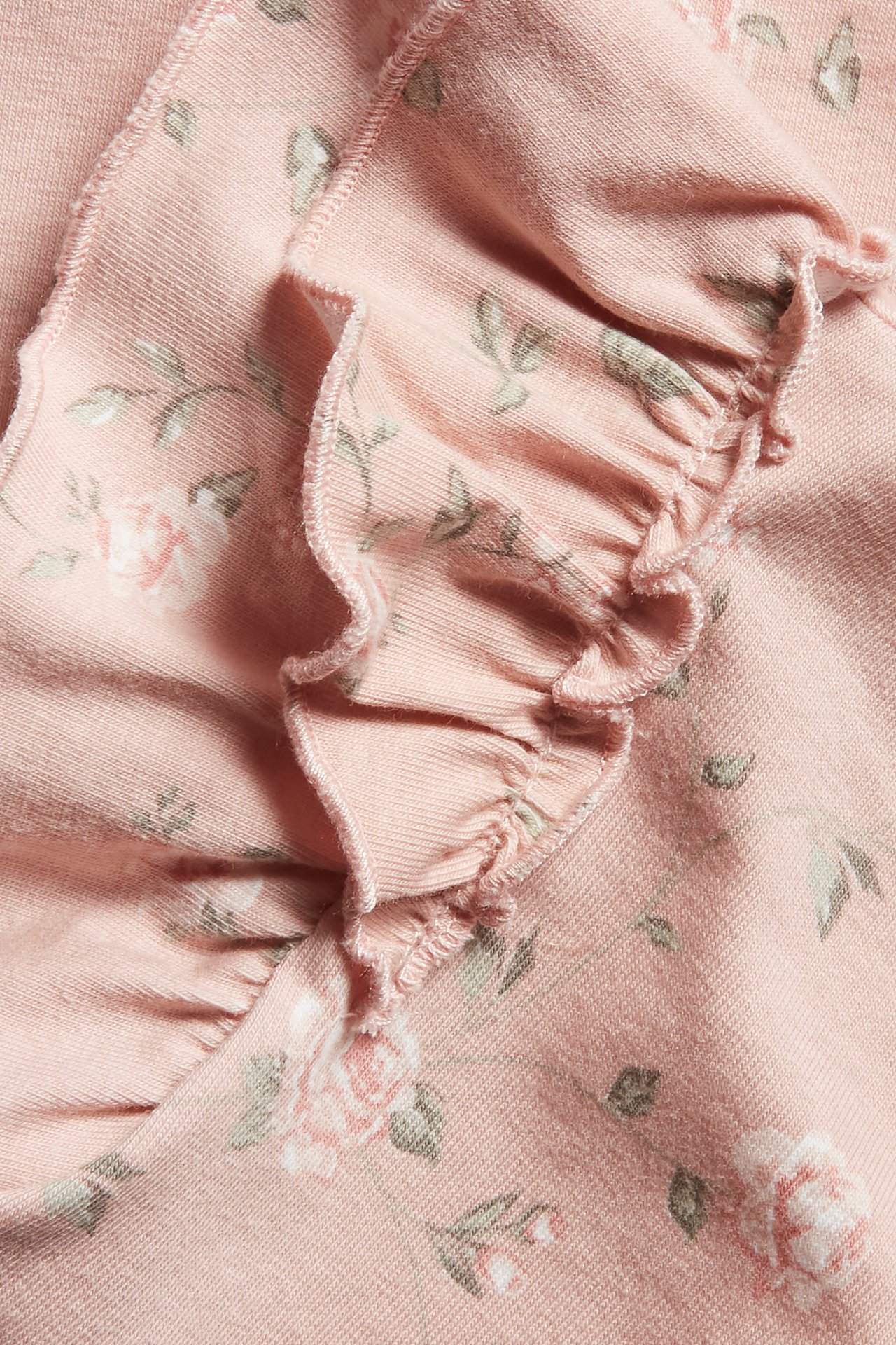 Kukkakuvionen hihaton body - Pinkki - 1
