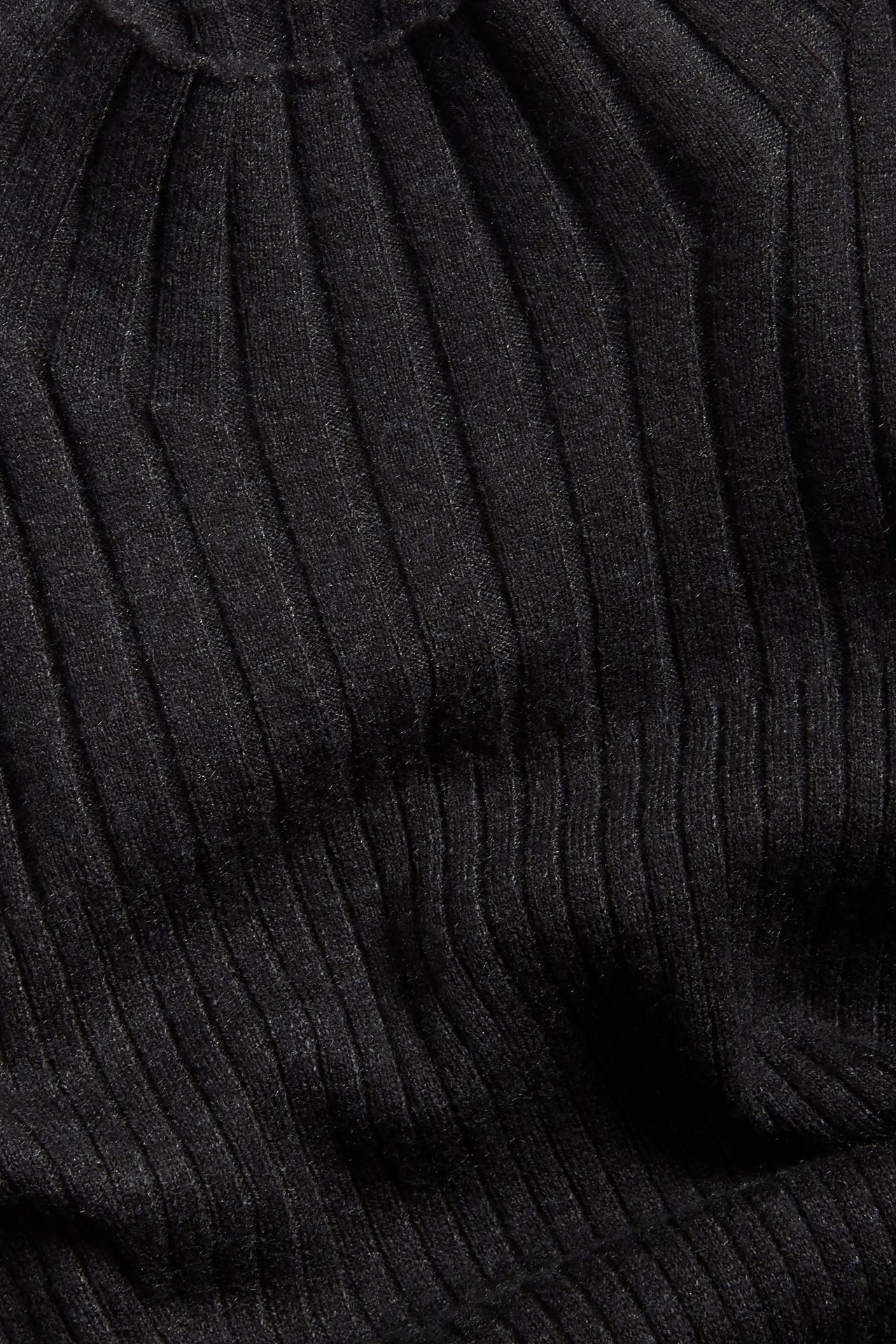 Sweter z prążkowanej dzianiny - Ciemnoszary - 4