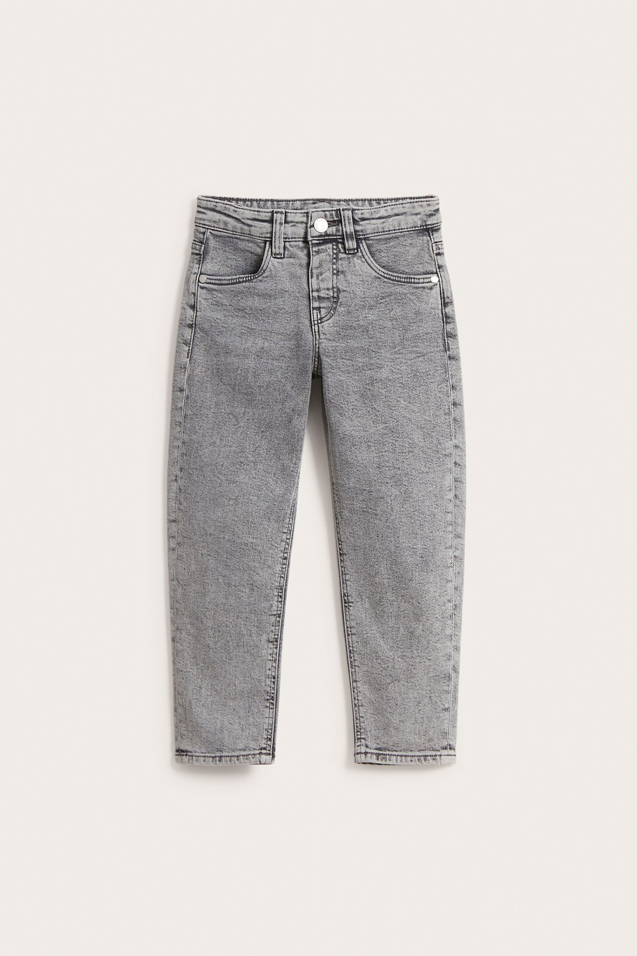 Tapered jeans - Sprany czarny dżins - 5