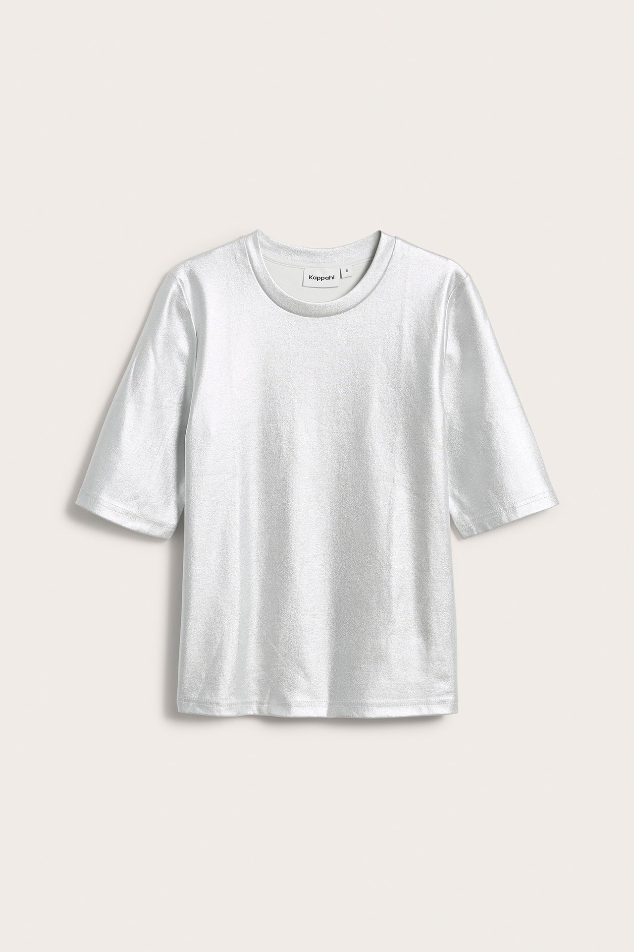 Srebrny t-shirt - Srebrny - 6