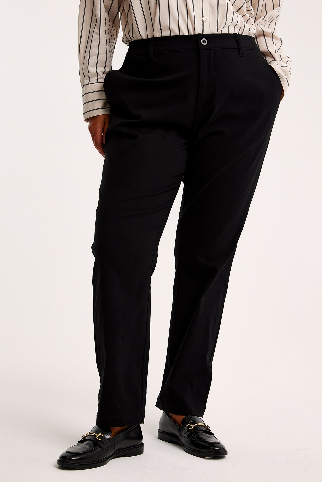 Spodnie garniturowe - Czarne - 2