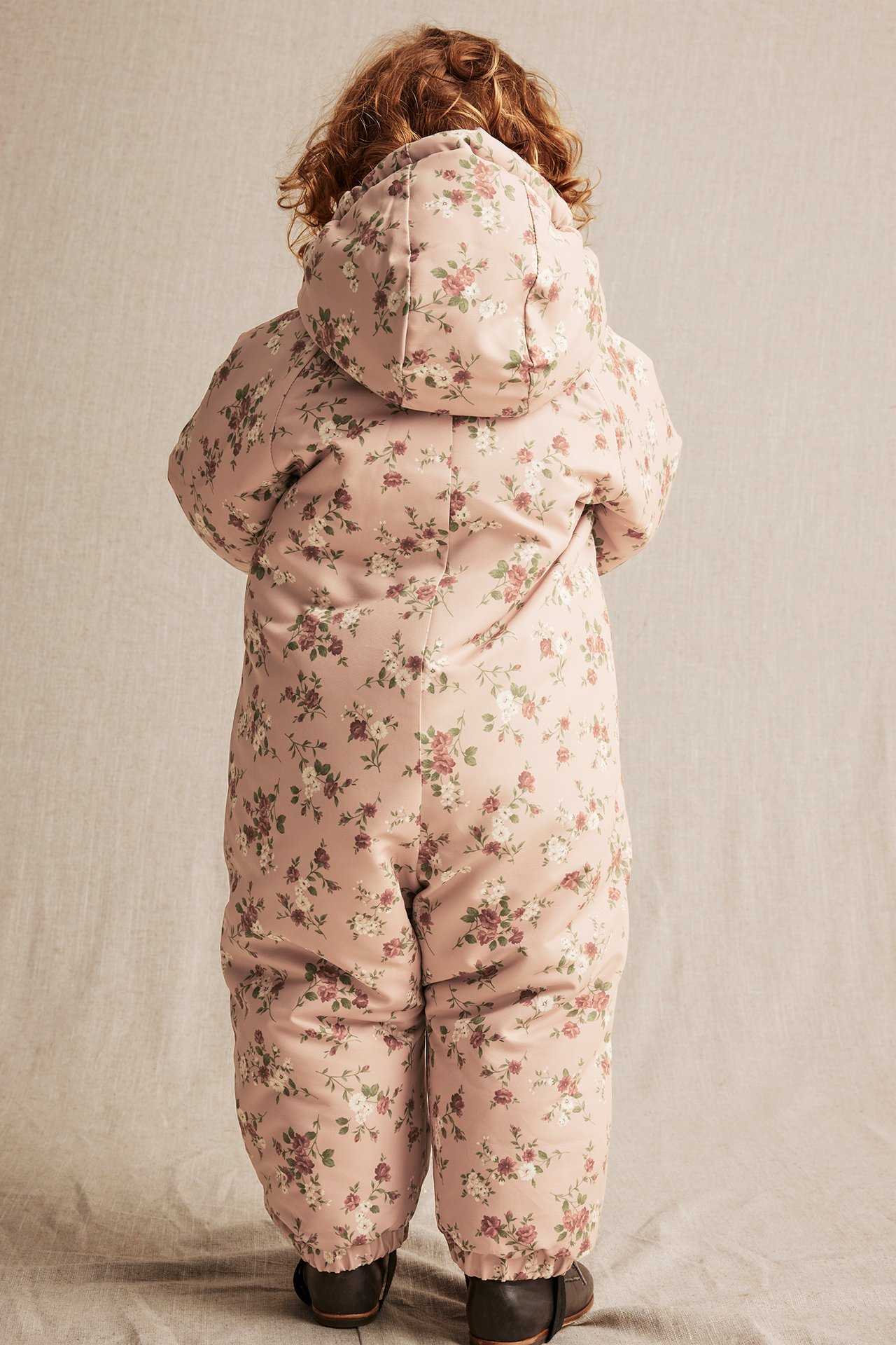 Mønstret heldress baby - Rosa - 4