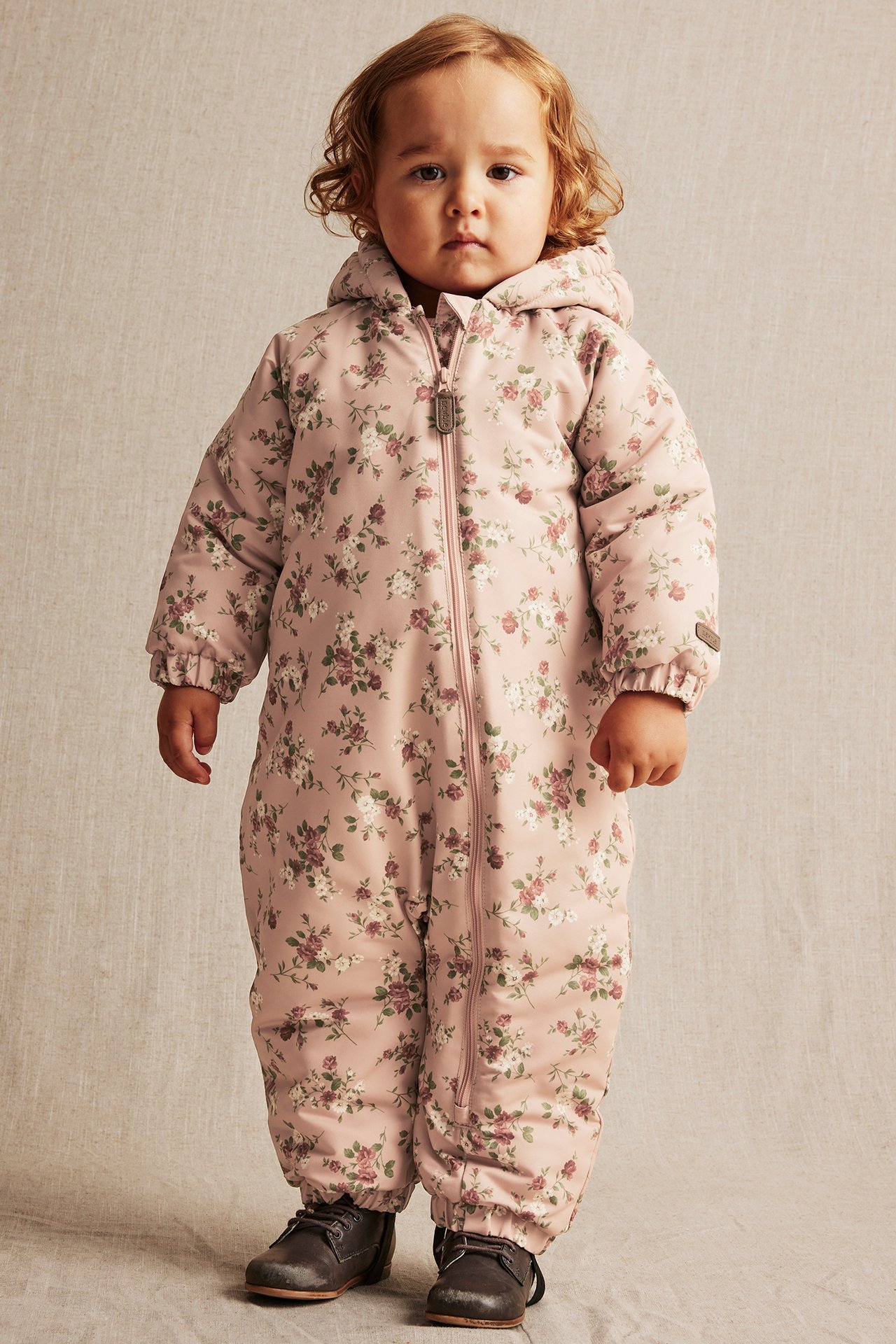 Mønstret heldress baby - Rosa - 2