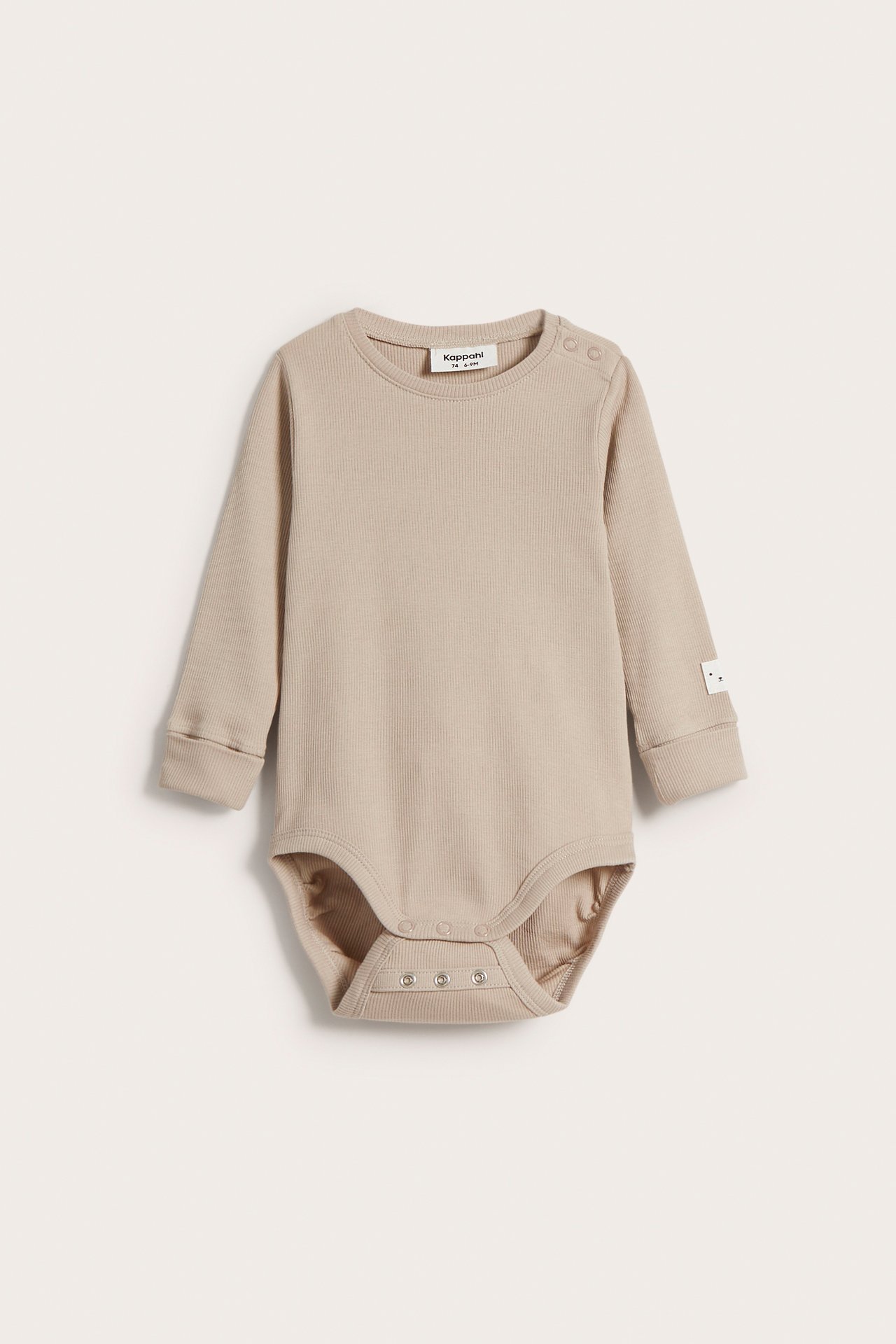 Ribbestrikket body - Beige - 8