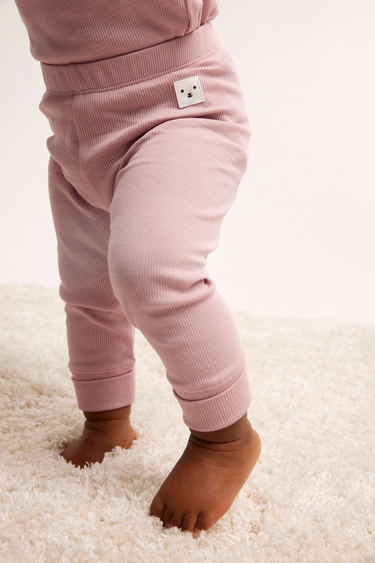 Ribbade leggings - Rosa - 2