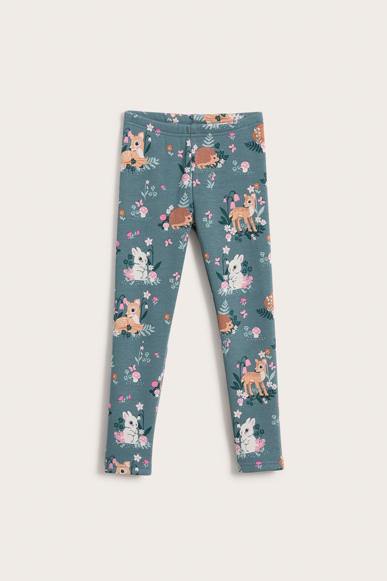 Ocieplane legginsy - Ciemnozielony - 5