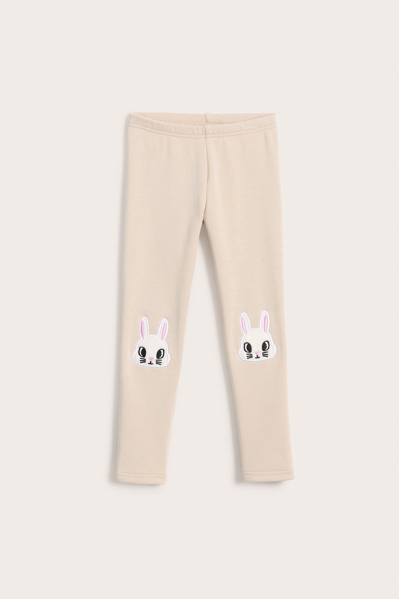 Lämpimät leggingsit - Beige - 5