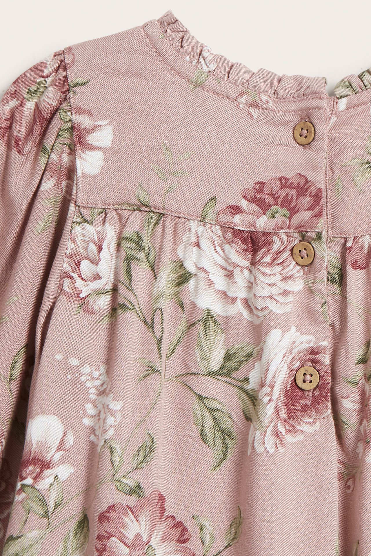Blommig klänning baby - Rosa - 3