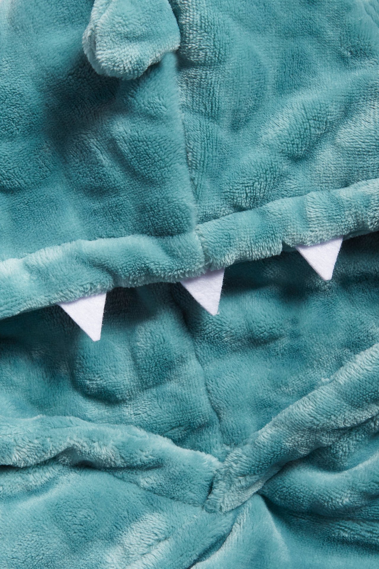 Bluza oversize z kapturem, z polaru - Niebieski - 1