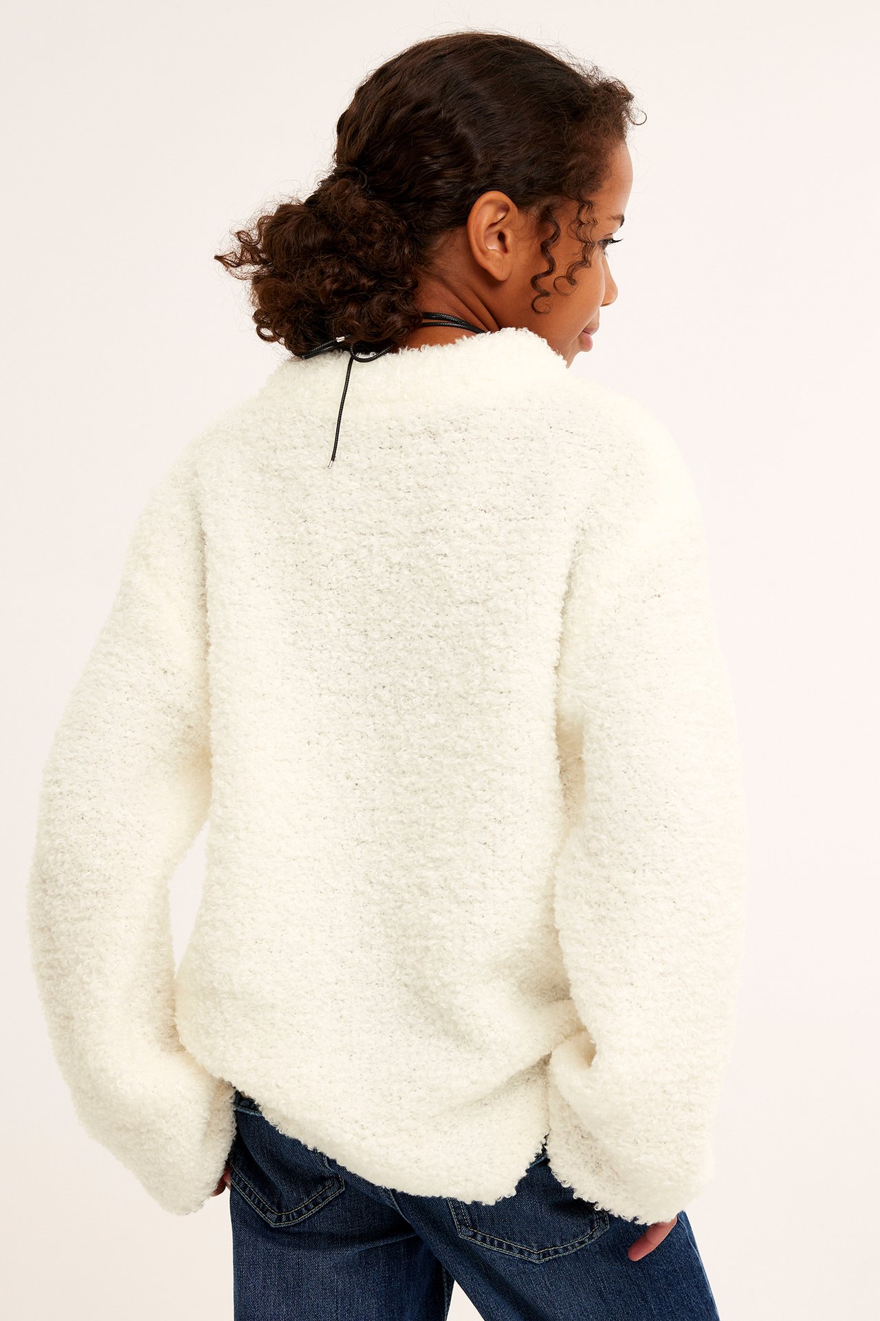 Stickad tröja - Offwhite - 5