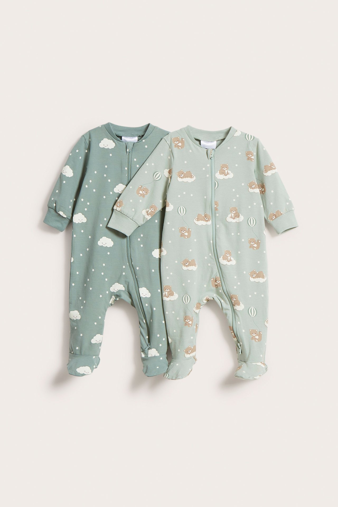 Pyjamas baby - Ljusgrön - 3