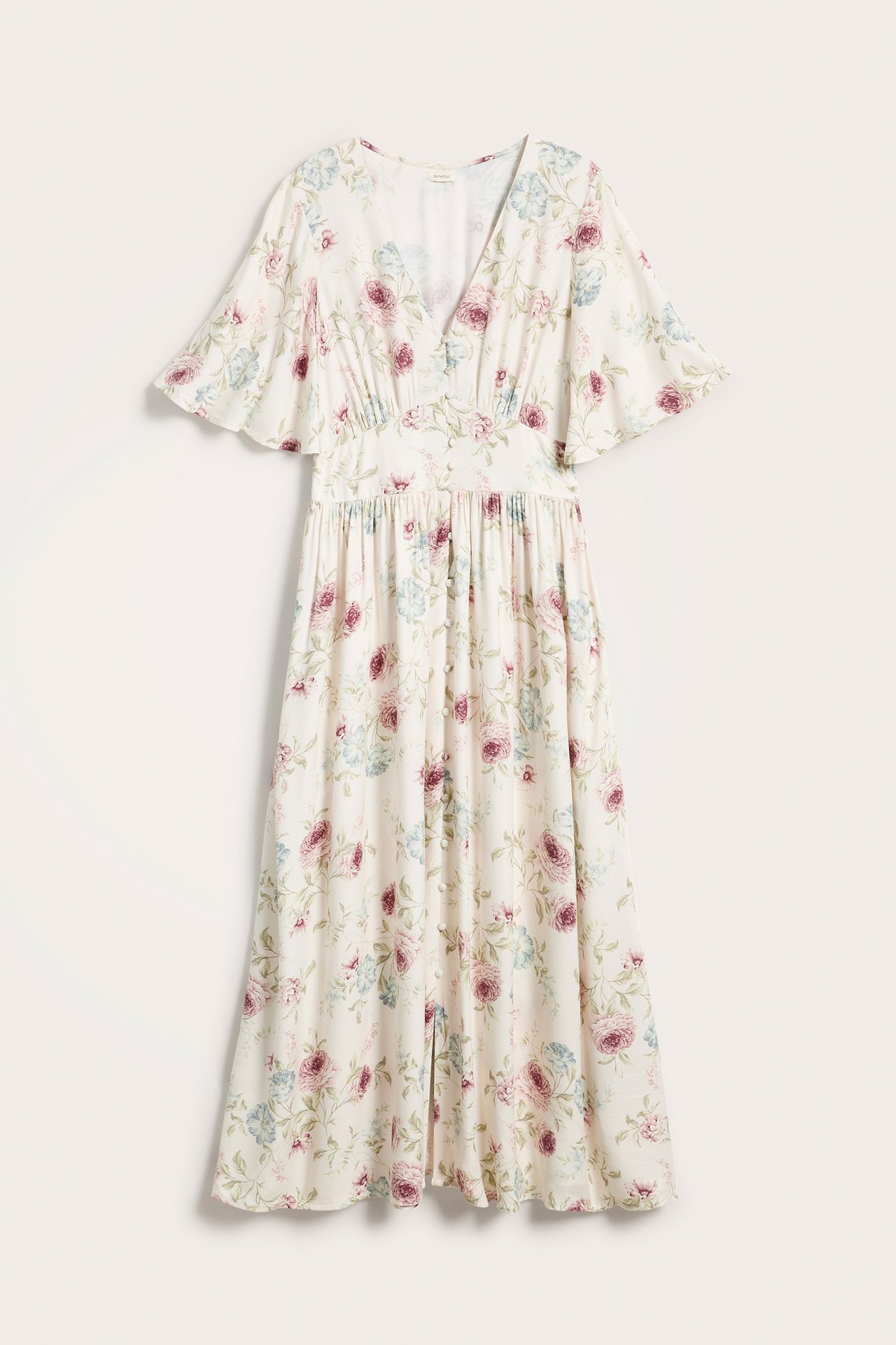 Sukienka w kwiaty Newbie Woman - Offwhite - 7
