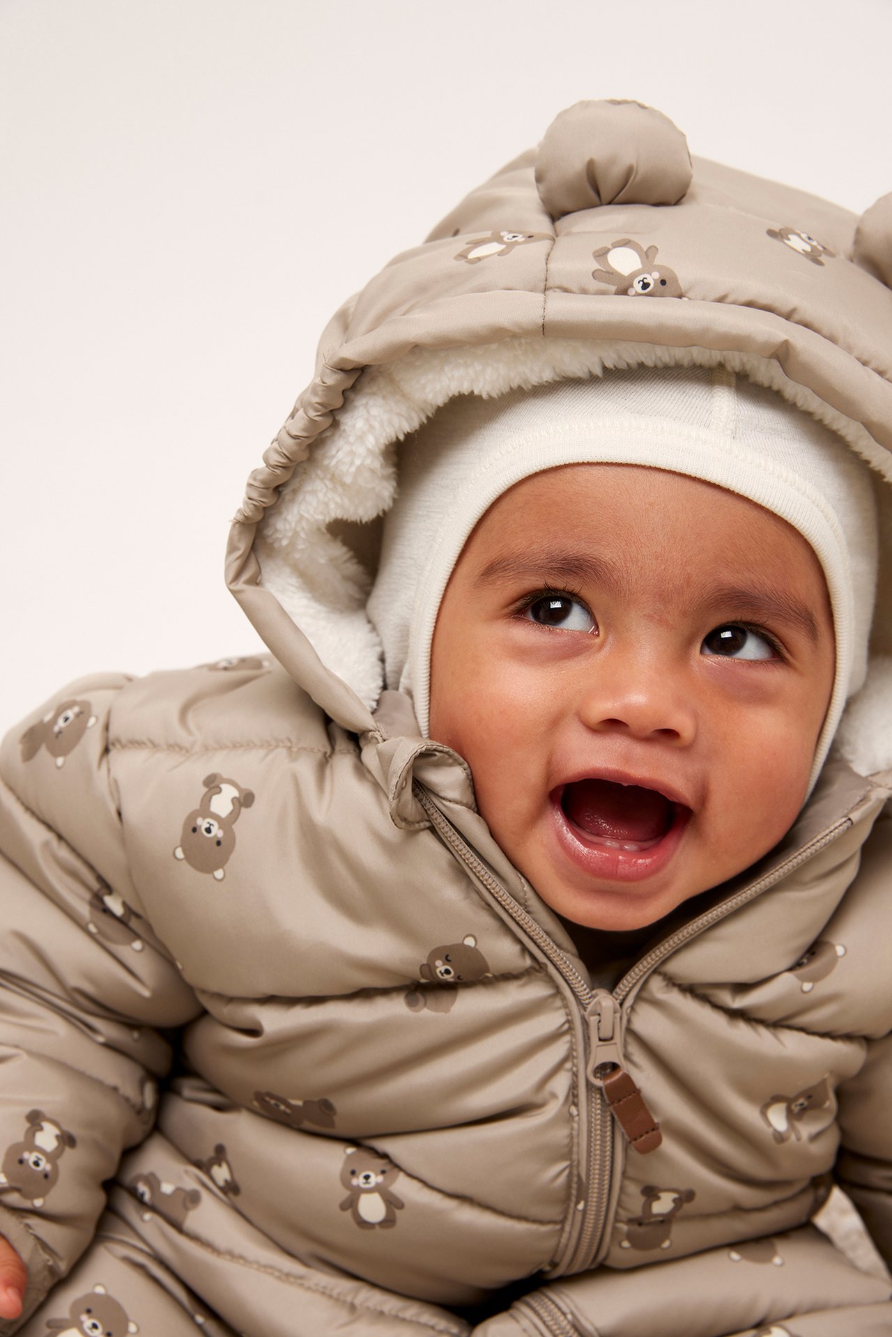 Vinterheldress til baby - Beige - 1