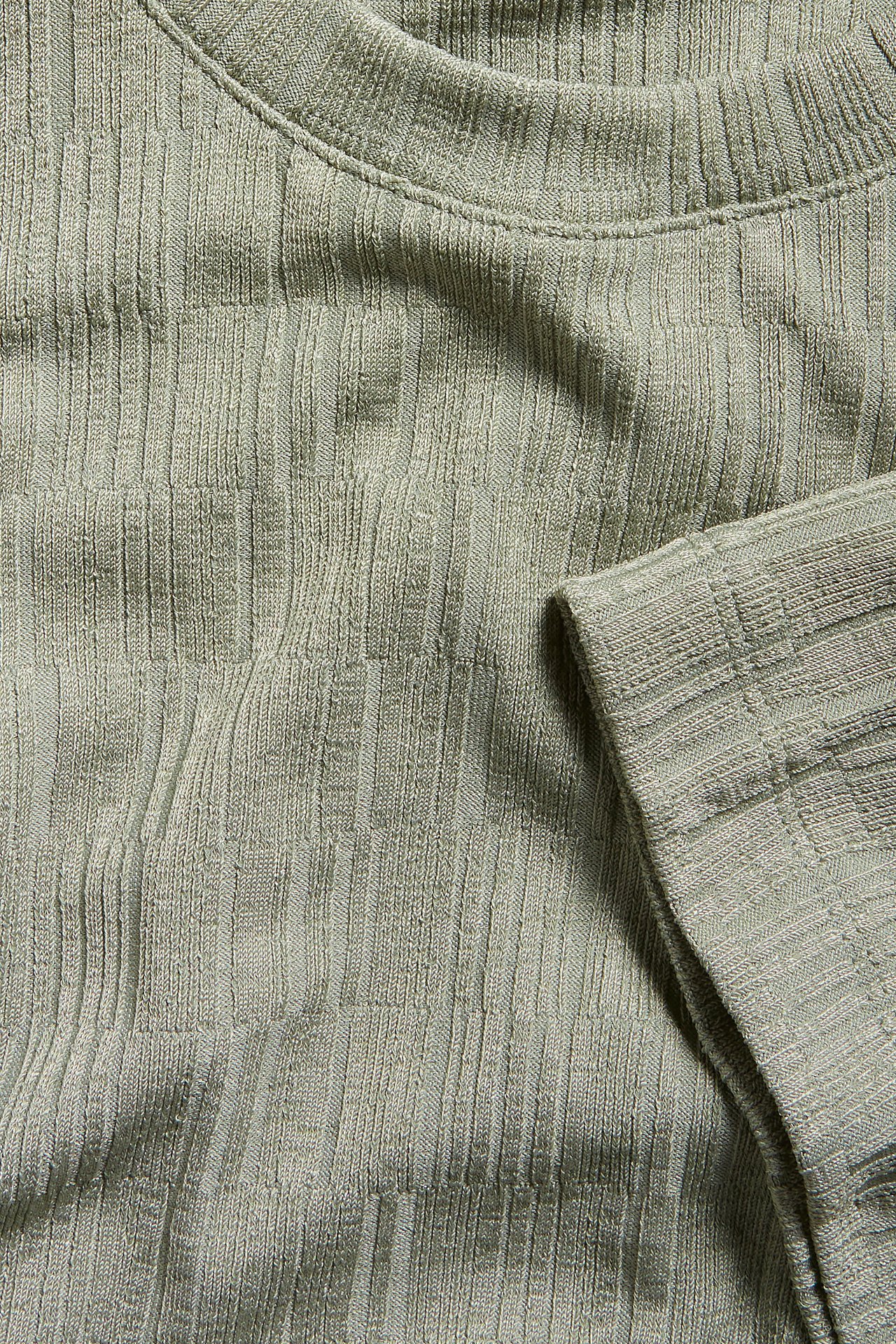 Lyhyemmän mallinen paita - Vihreä - 5