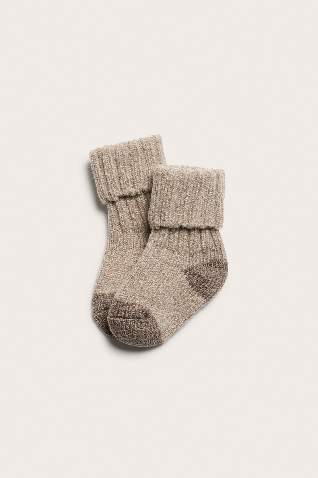 Raggsockar i ullmix baby - Beige - 1