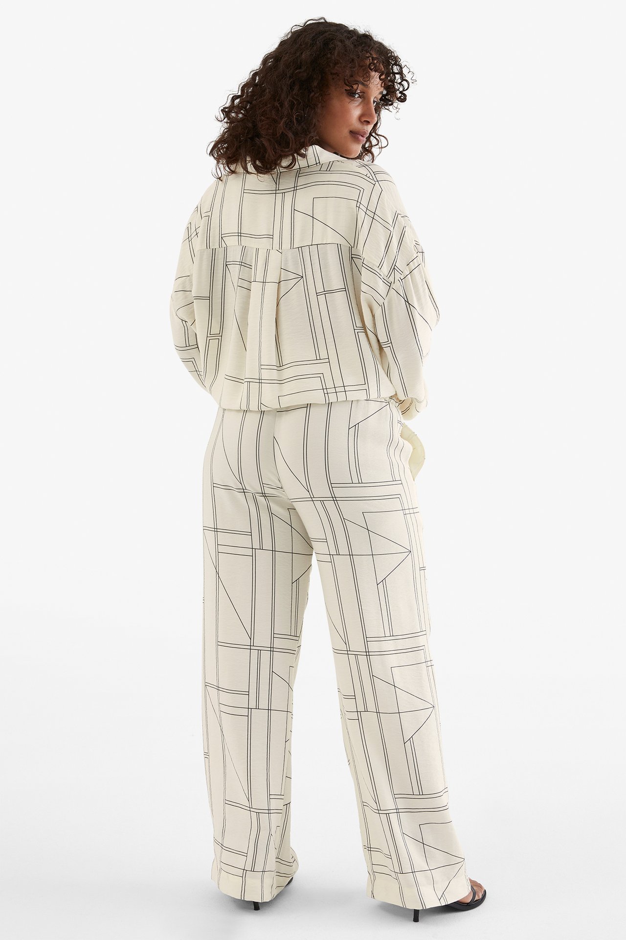 Spodnie wciągane - Offwhite - 168cm / Storlek: M - 5