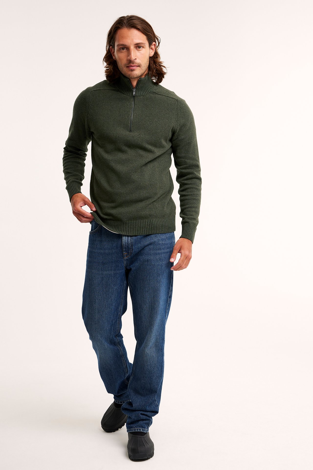 Half-zip-pusero - Vihreä - 2