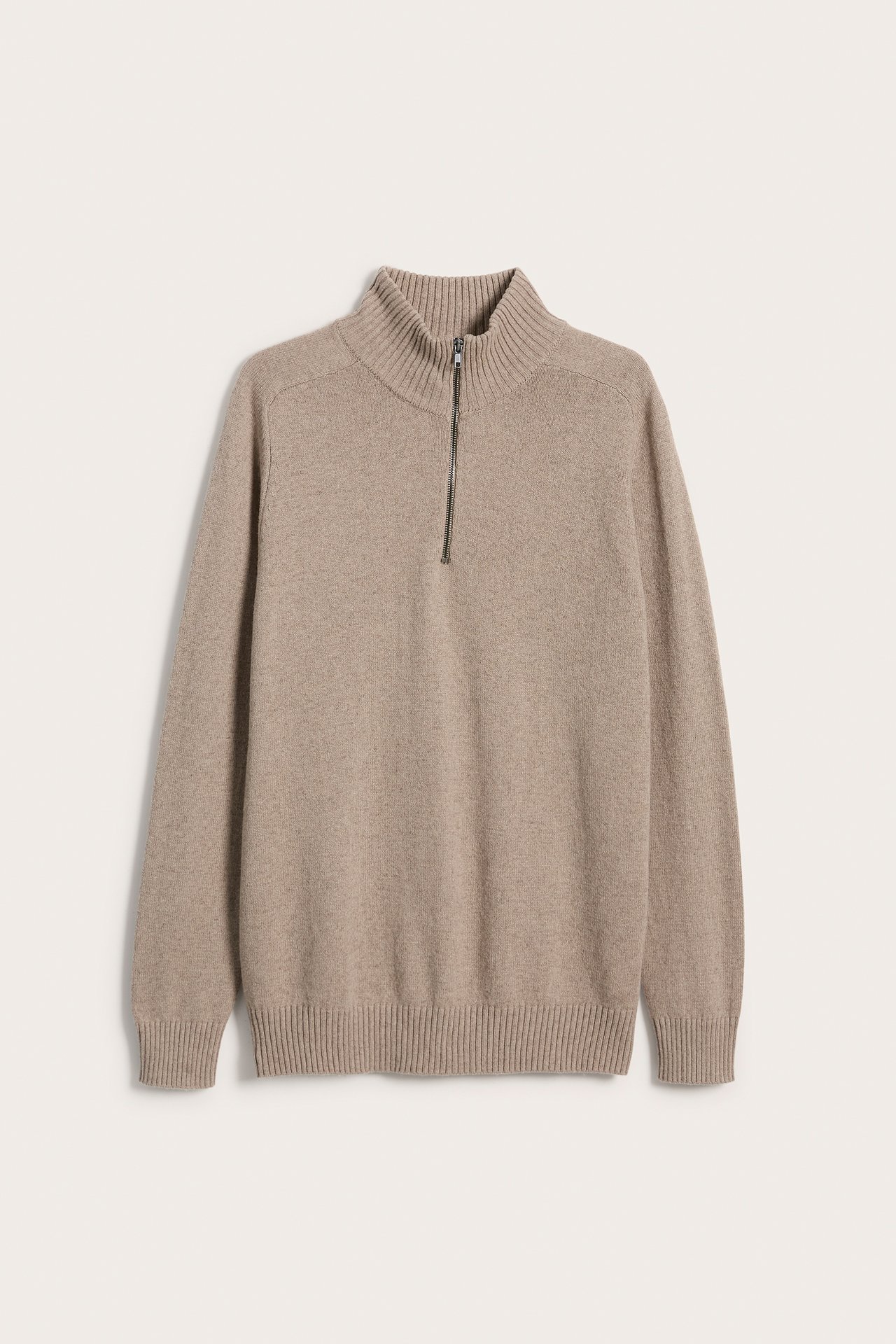 Tröja half-zip - Brunmelerad - 5