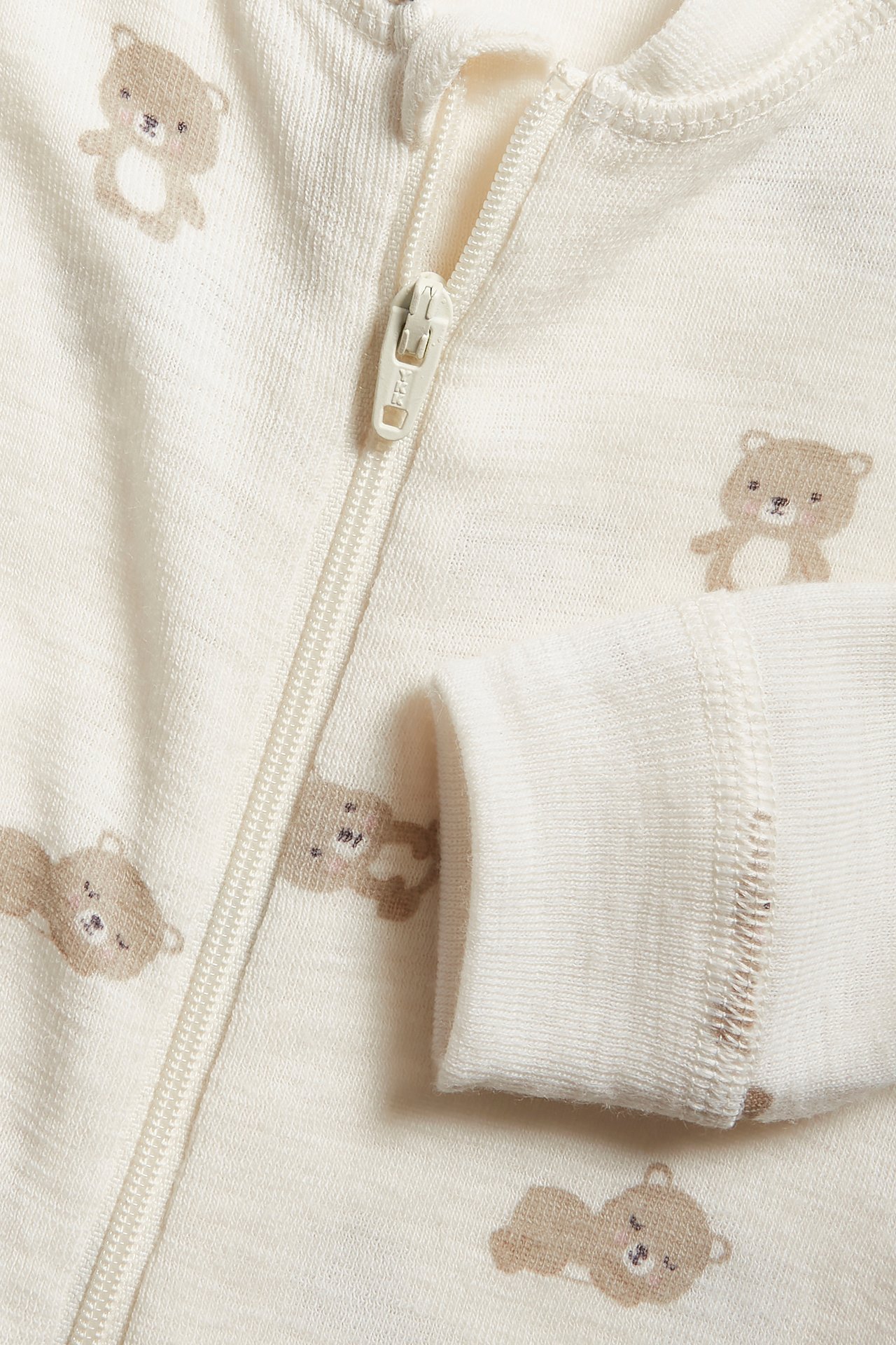 Kuviollinen villahaalari - Beige - 6