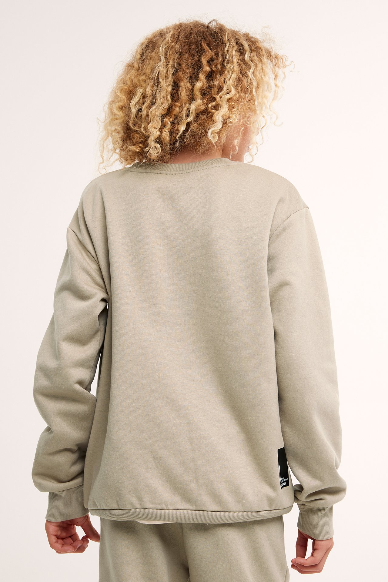 Bluza z nadrukowanym napisem - Beżowy - 3