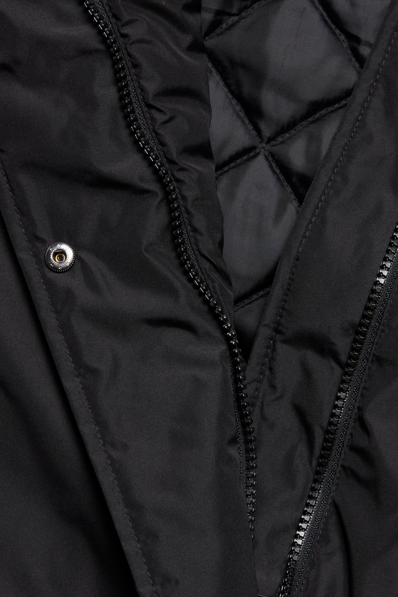 Ocieplana parka - Czarne - 6