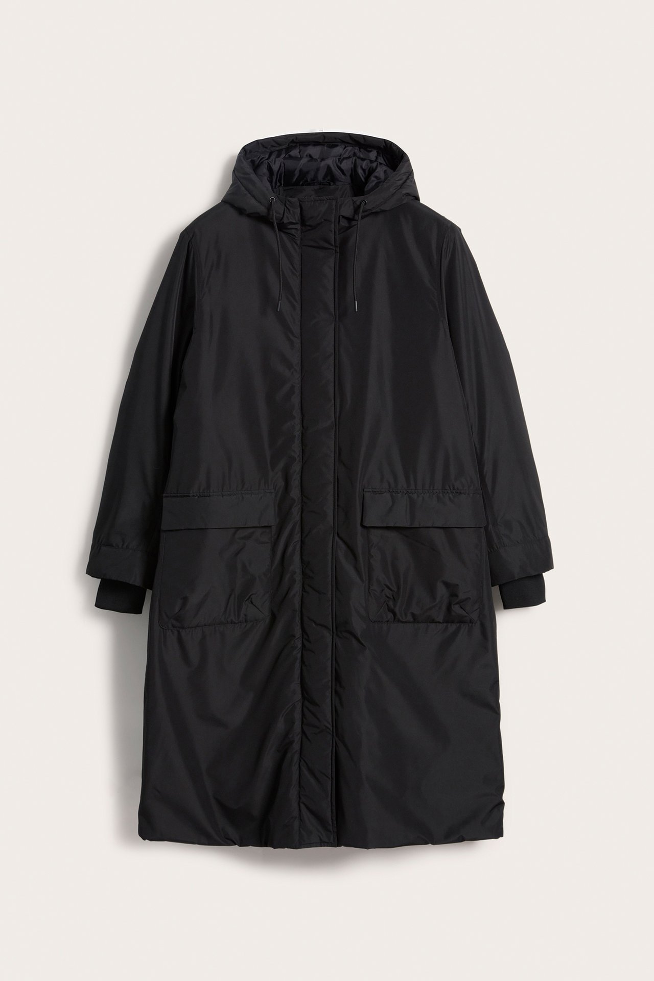 Fodrad parkas - Svart - 8