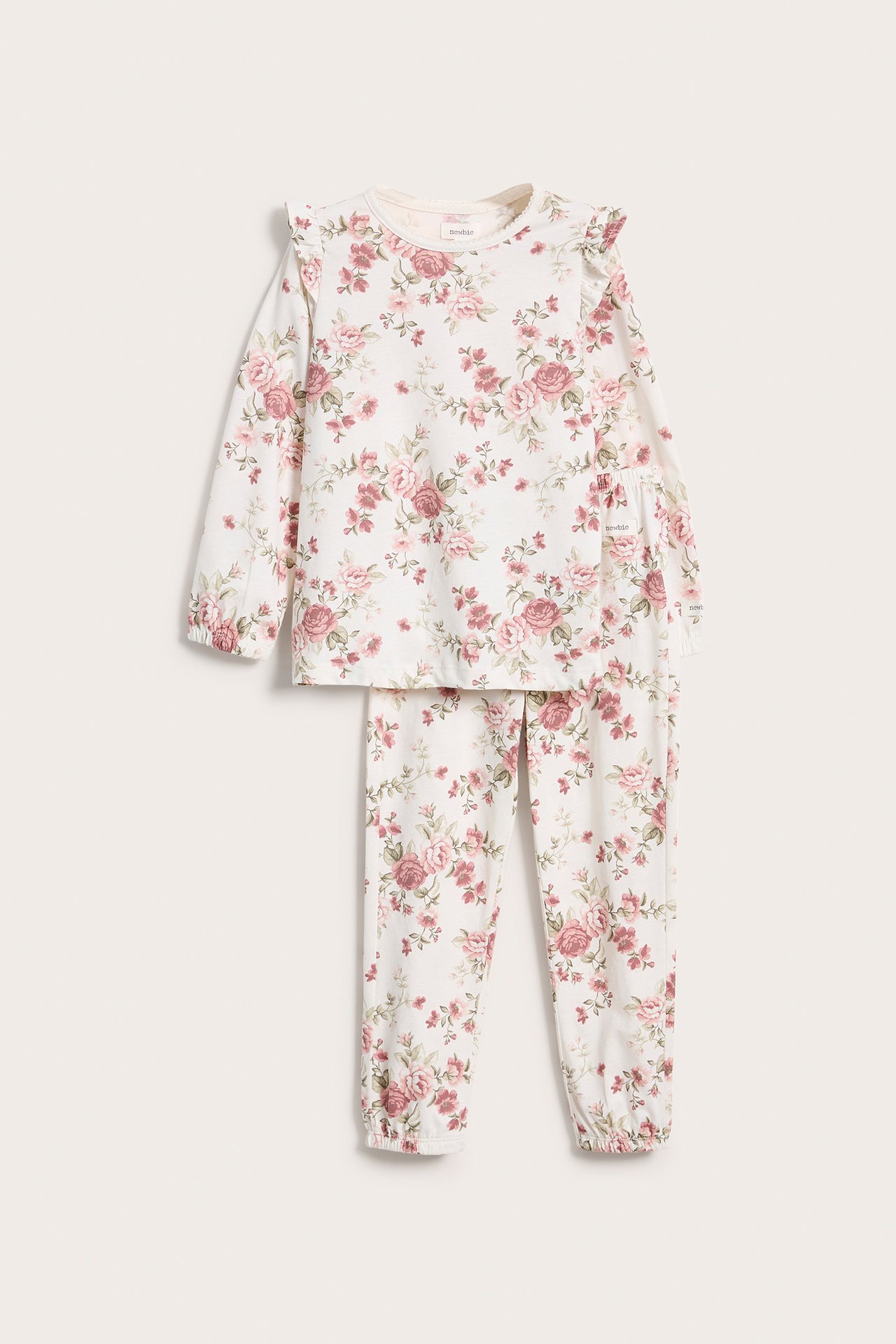 Mönstrad pyjamas - Offwhite - 2