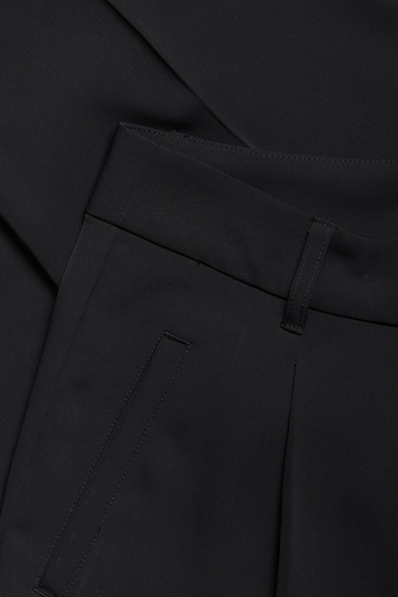 Spodnie garniturowe - Czarne - 1