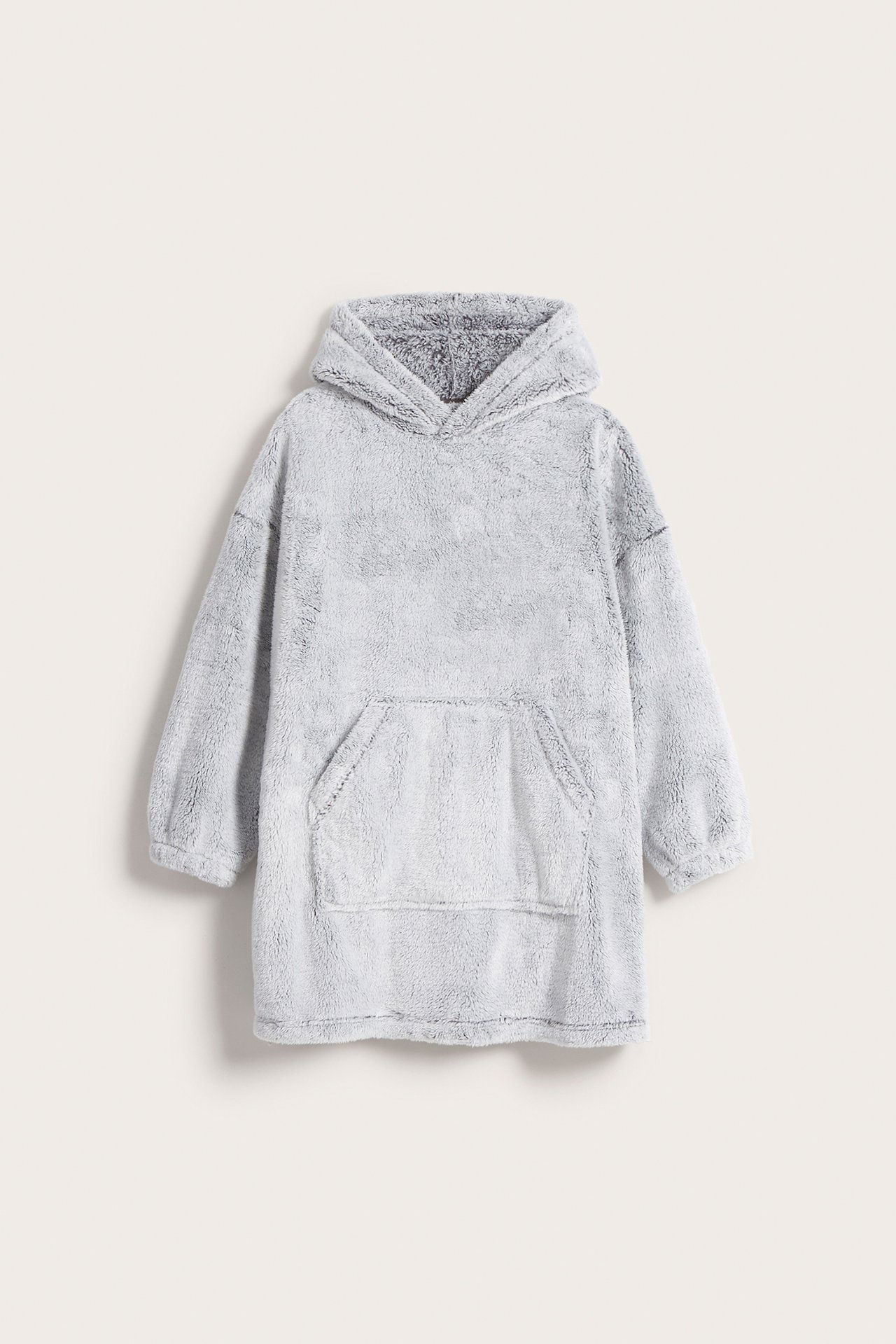 Oversized hettegenser i fleece