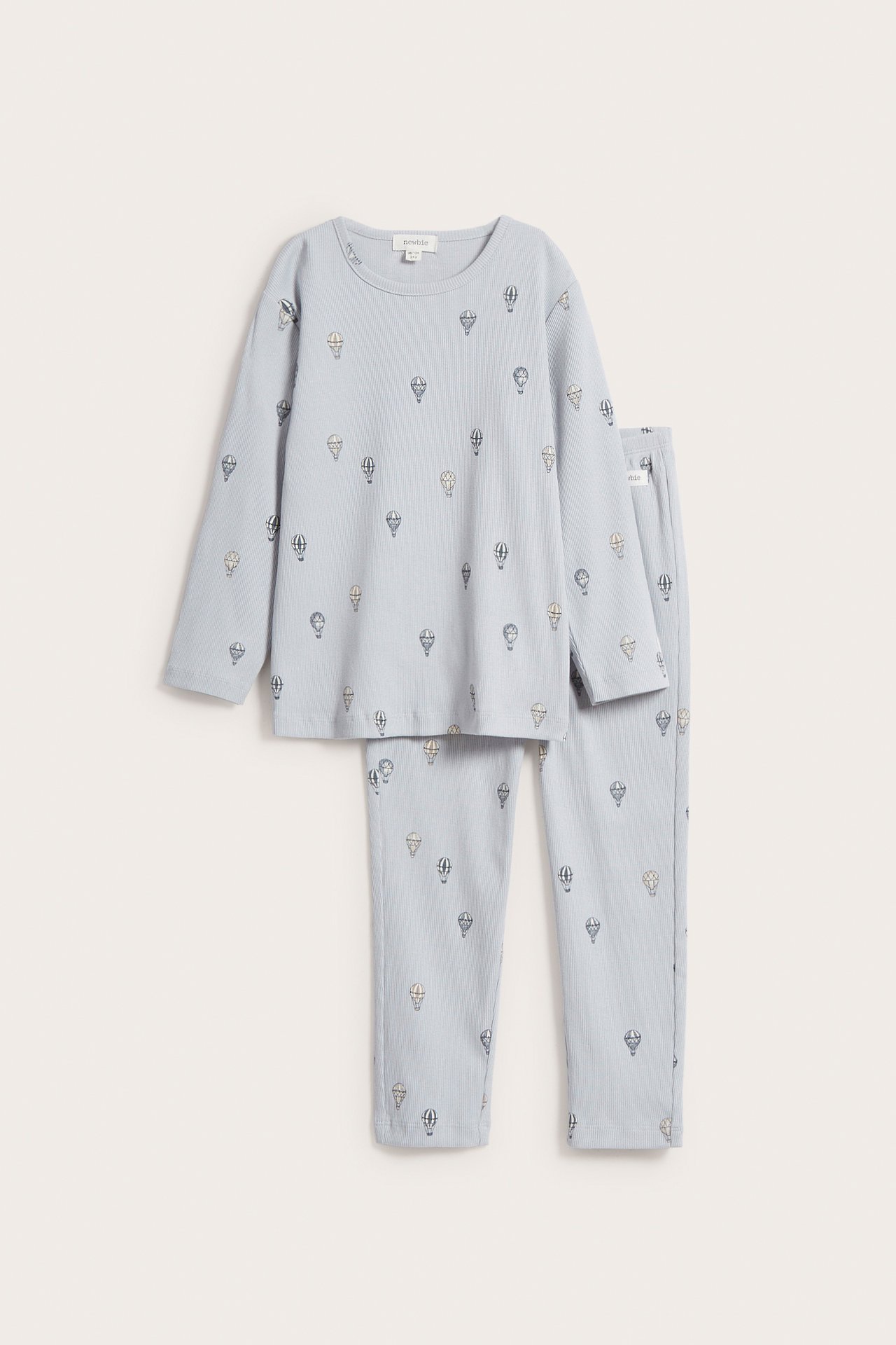 Mønstret pyjamas - Lyseblå - 2