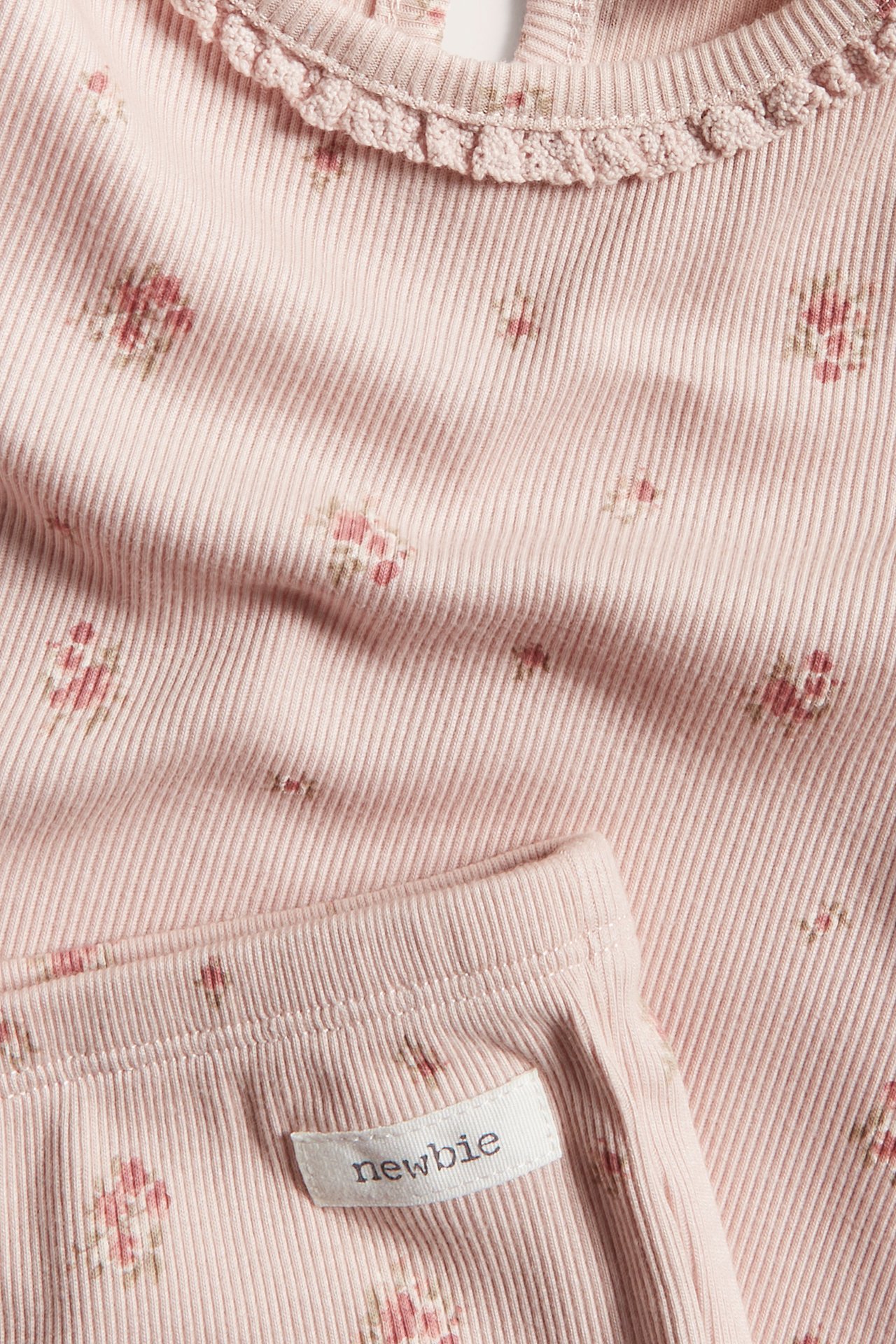 Kukkakuvioinen pyjama - Vaaleanpunainen - 1