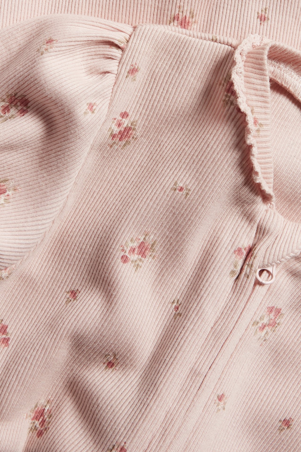 Kukkakuvioinen vauvojen pyjama - Vaaleanpunainen - 1