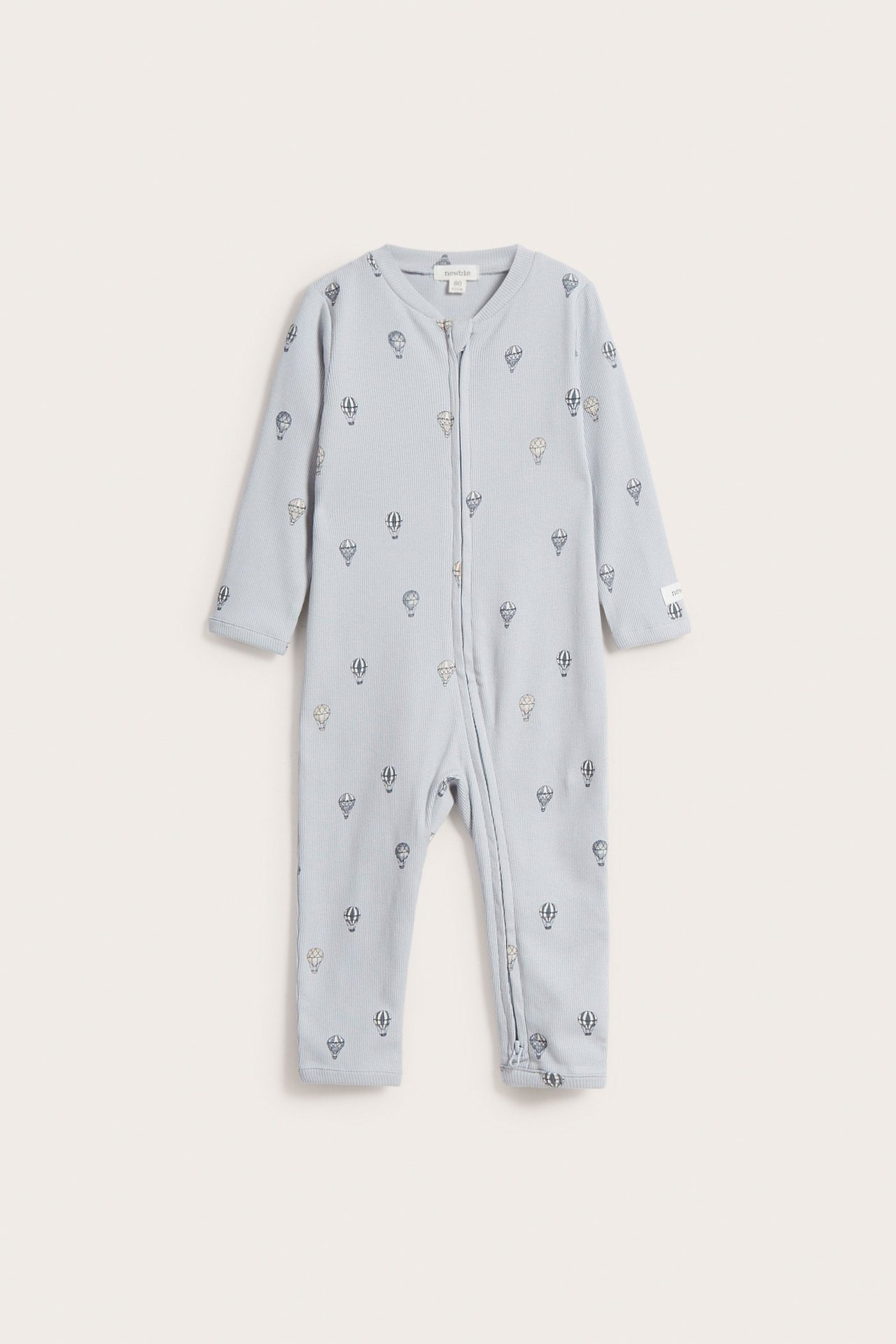 Mønstret pyjamas baby - Lyseblå - 2