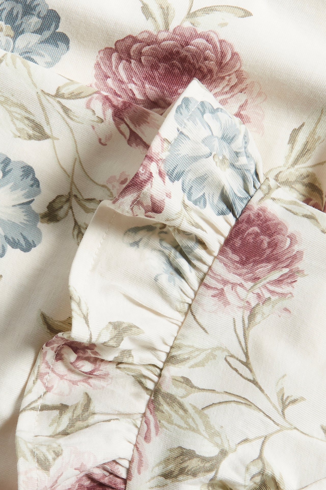 Sukienka w kwiaty - Offwhite - 1