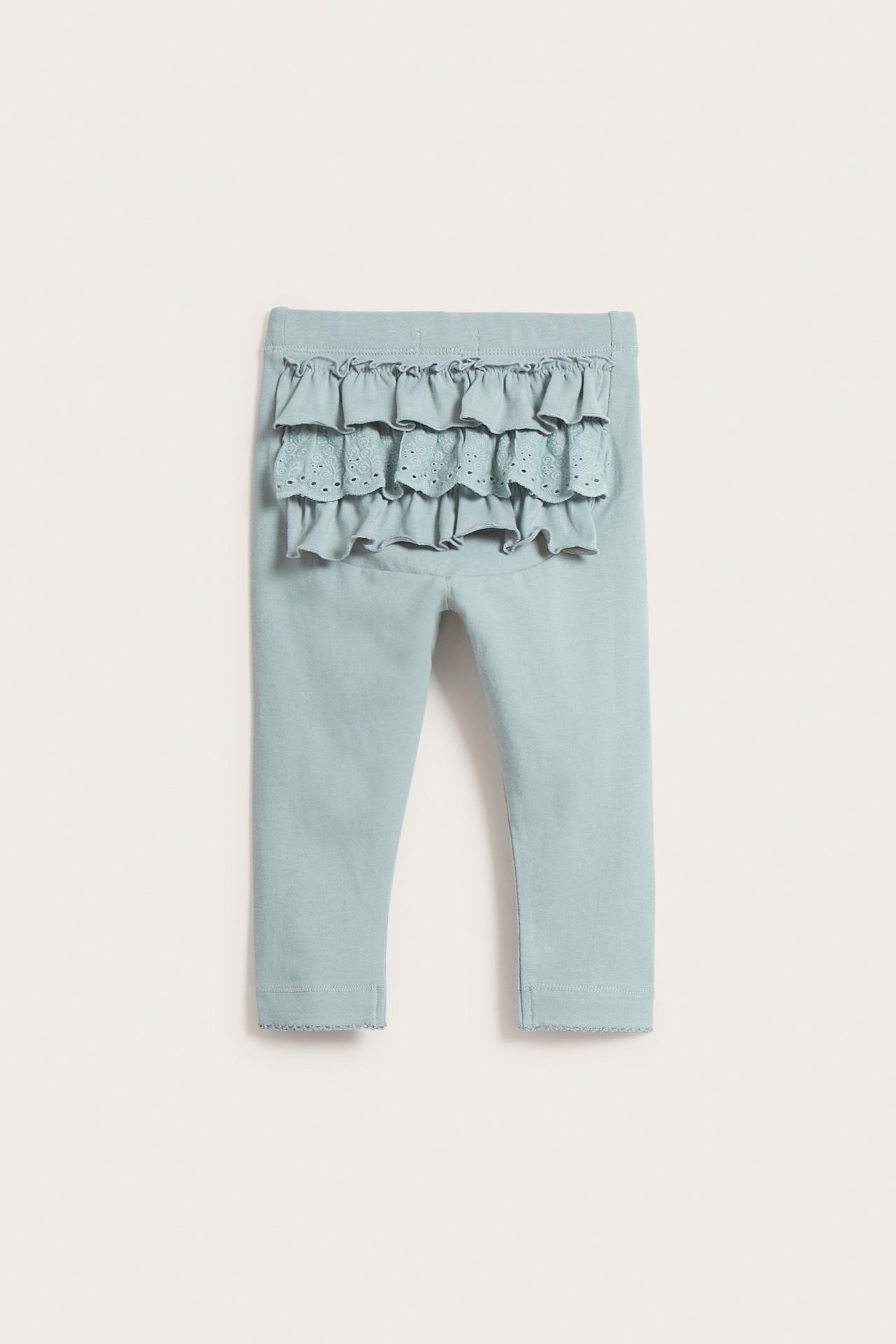 Leggings med volang - Turkos - 2