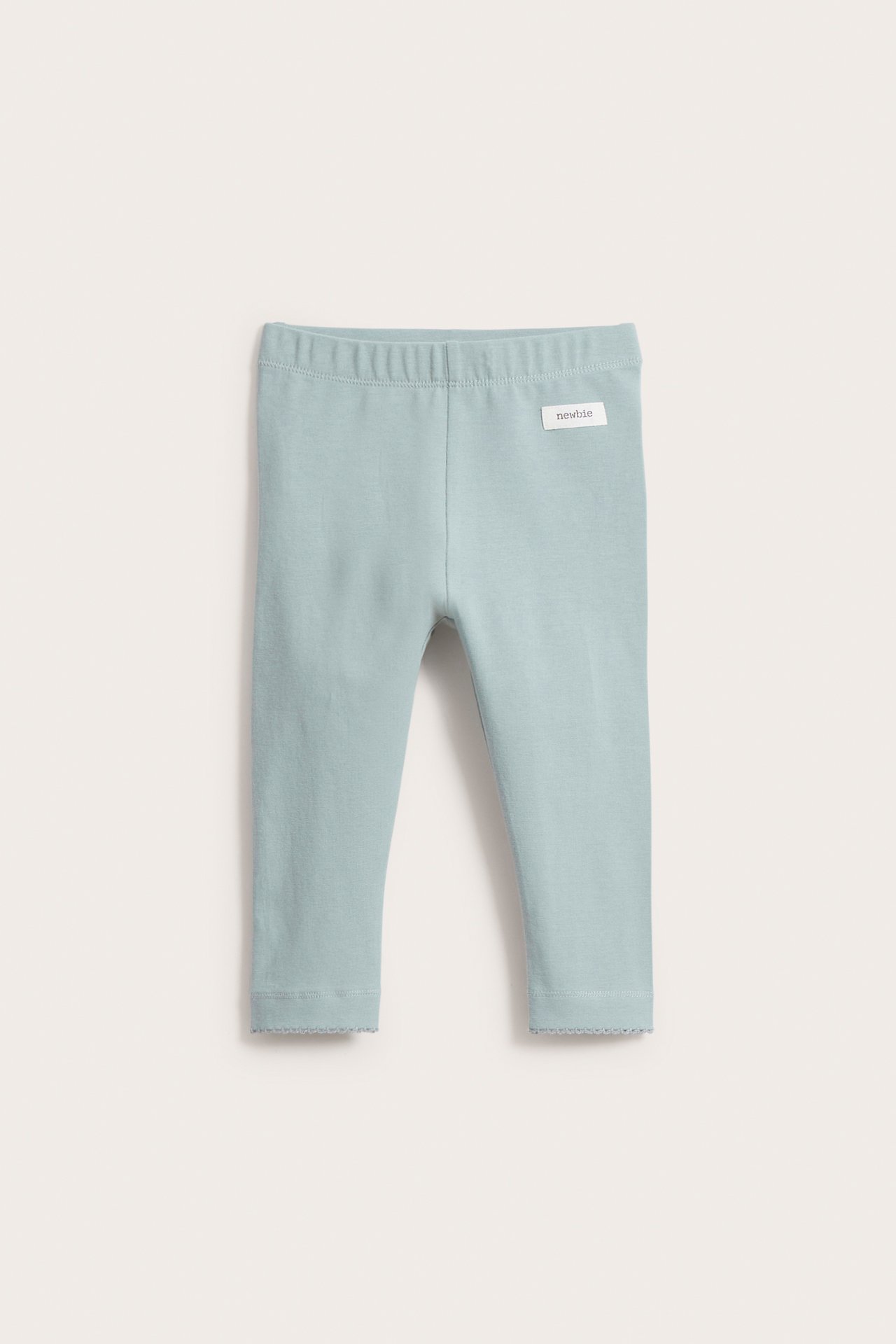 Leggings med volang - Turkos - 3